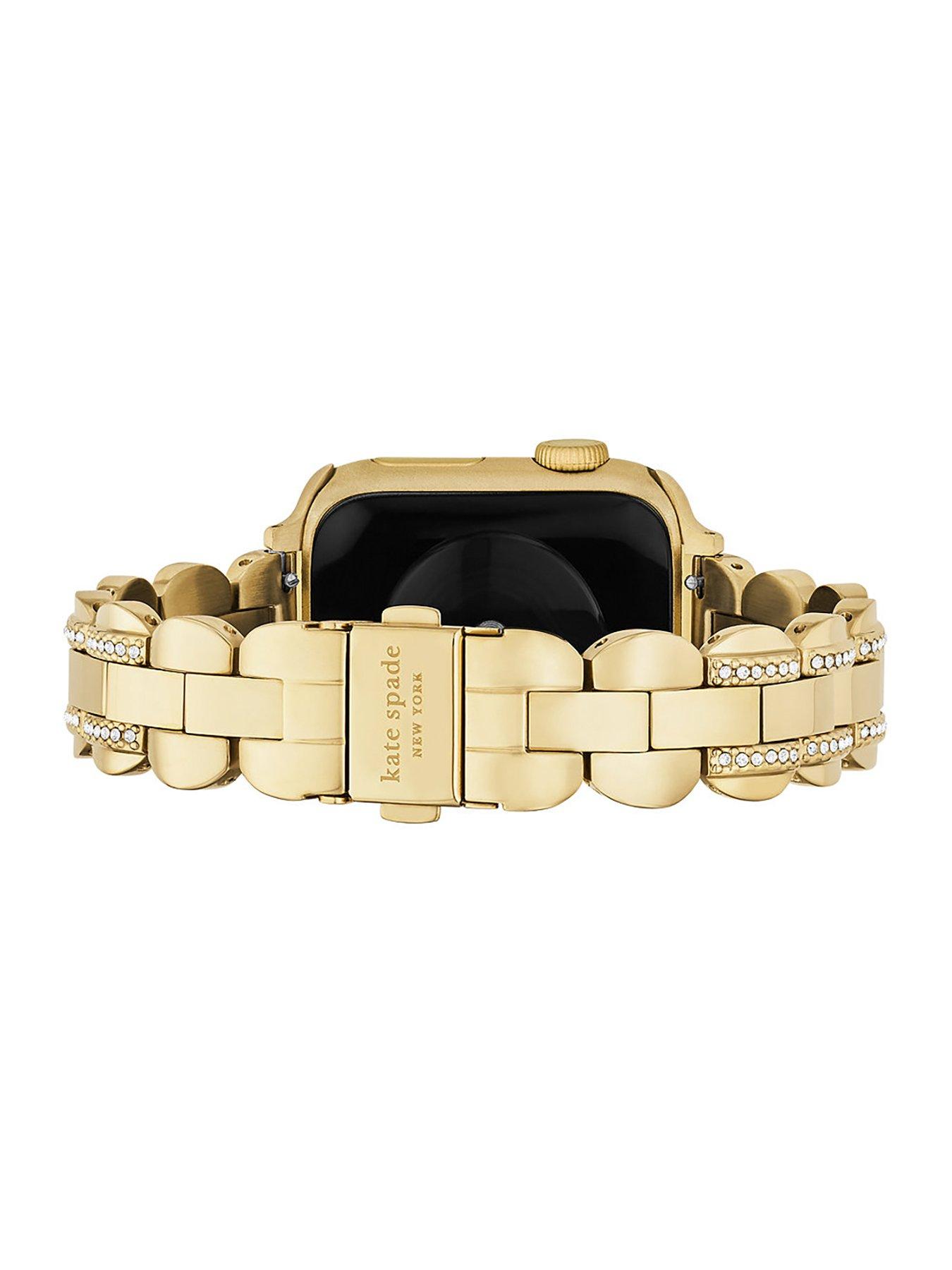  image of kate-spade-new-york-kate-spade-gold-tone-apple-strap