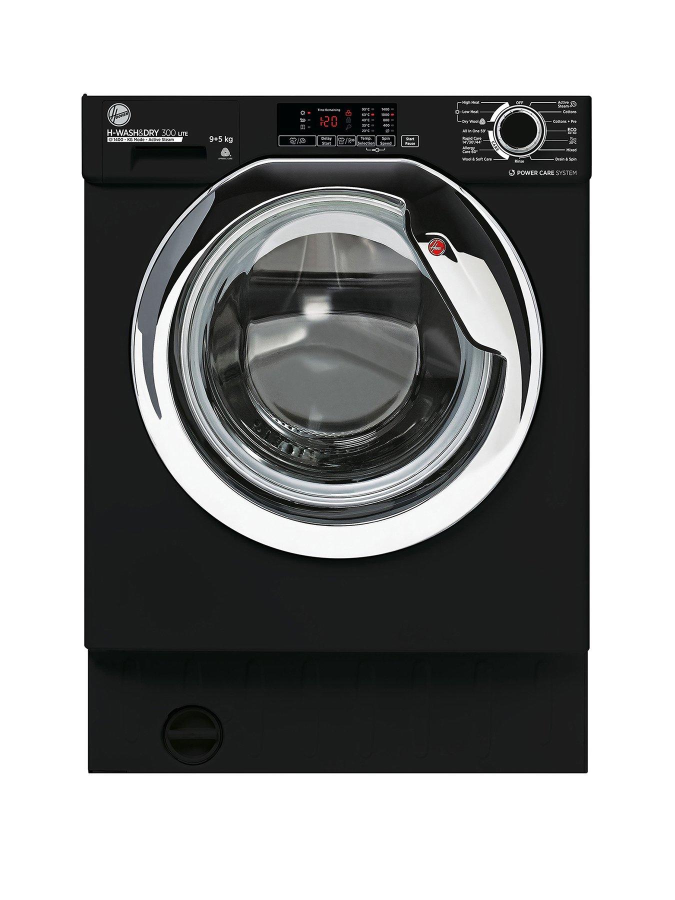 hoover-h-washampdry-300-lite-hbds495d1ace-integrated-9kg-5kg-washer-dryer-with-1400-rpm-black-e-rated