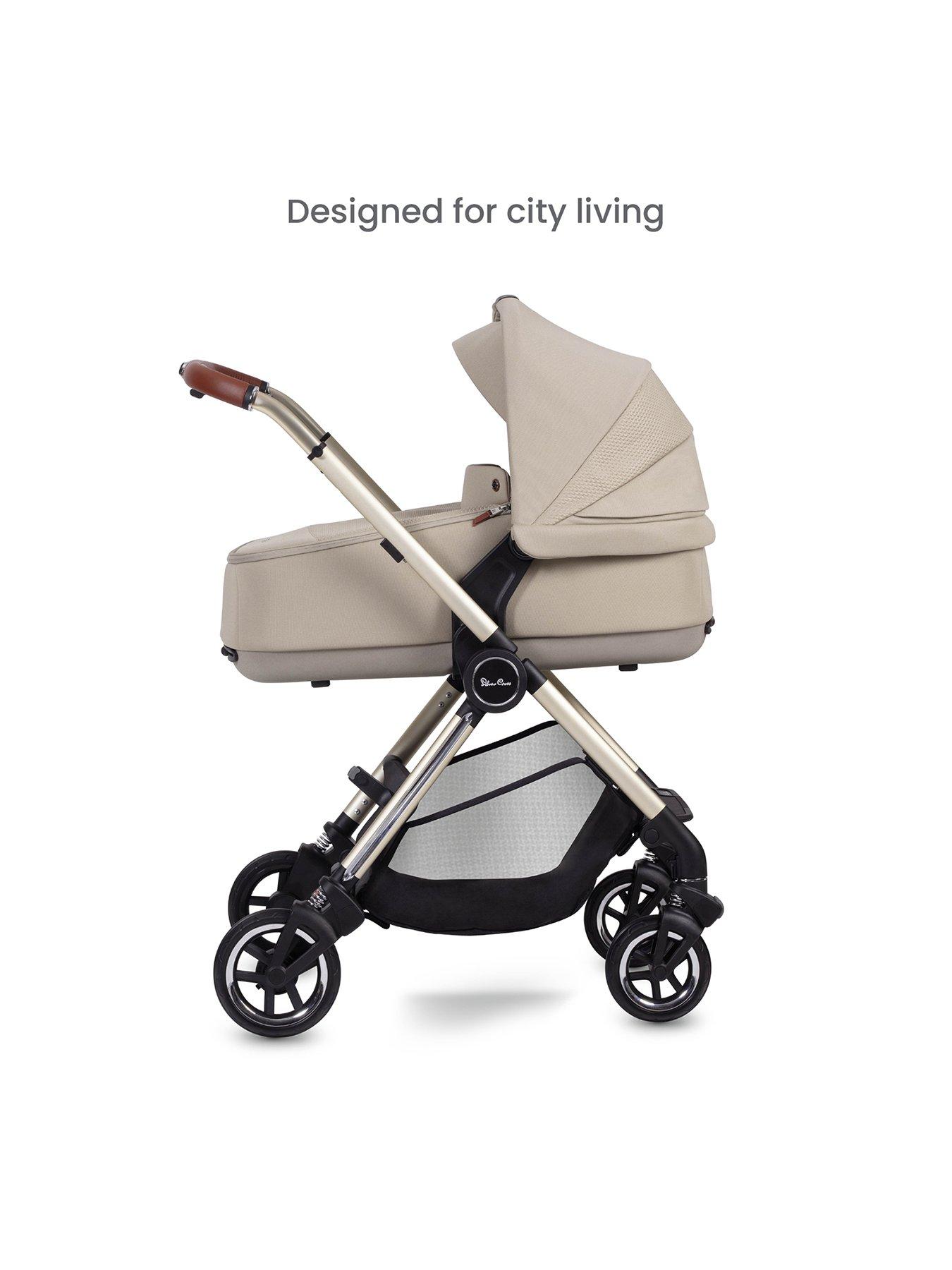 Silver Cross Dune Compact Pushchair Travel Pack Car Seat, Base, Cup