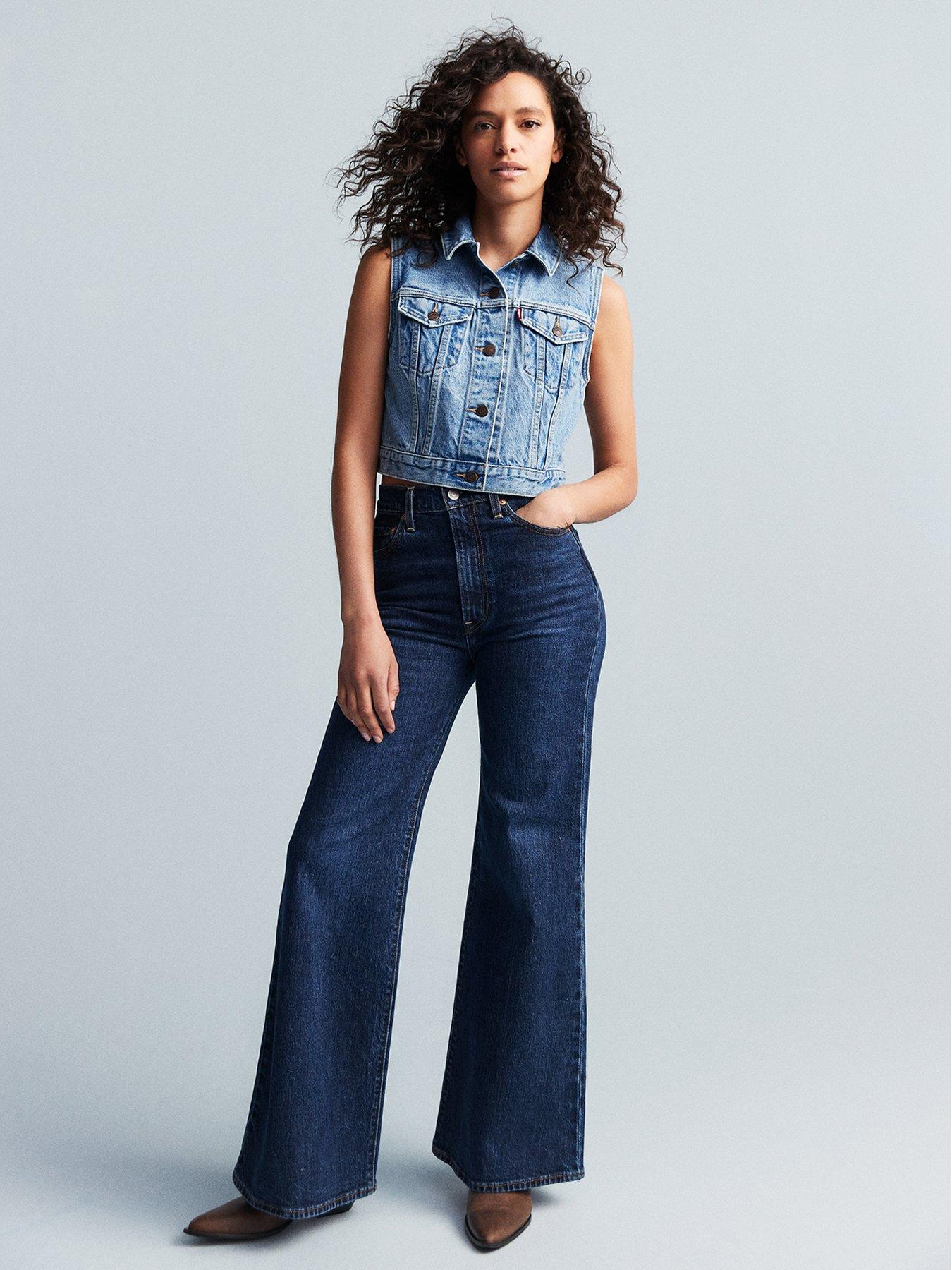 Levi's Ribcage Bell Bottom Jean Sonoma Train Blue Littlewoods