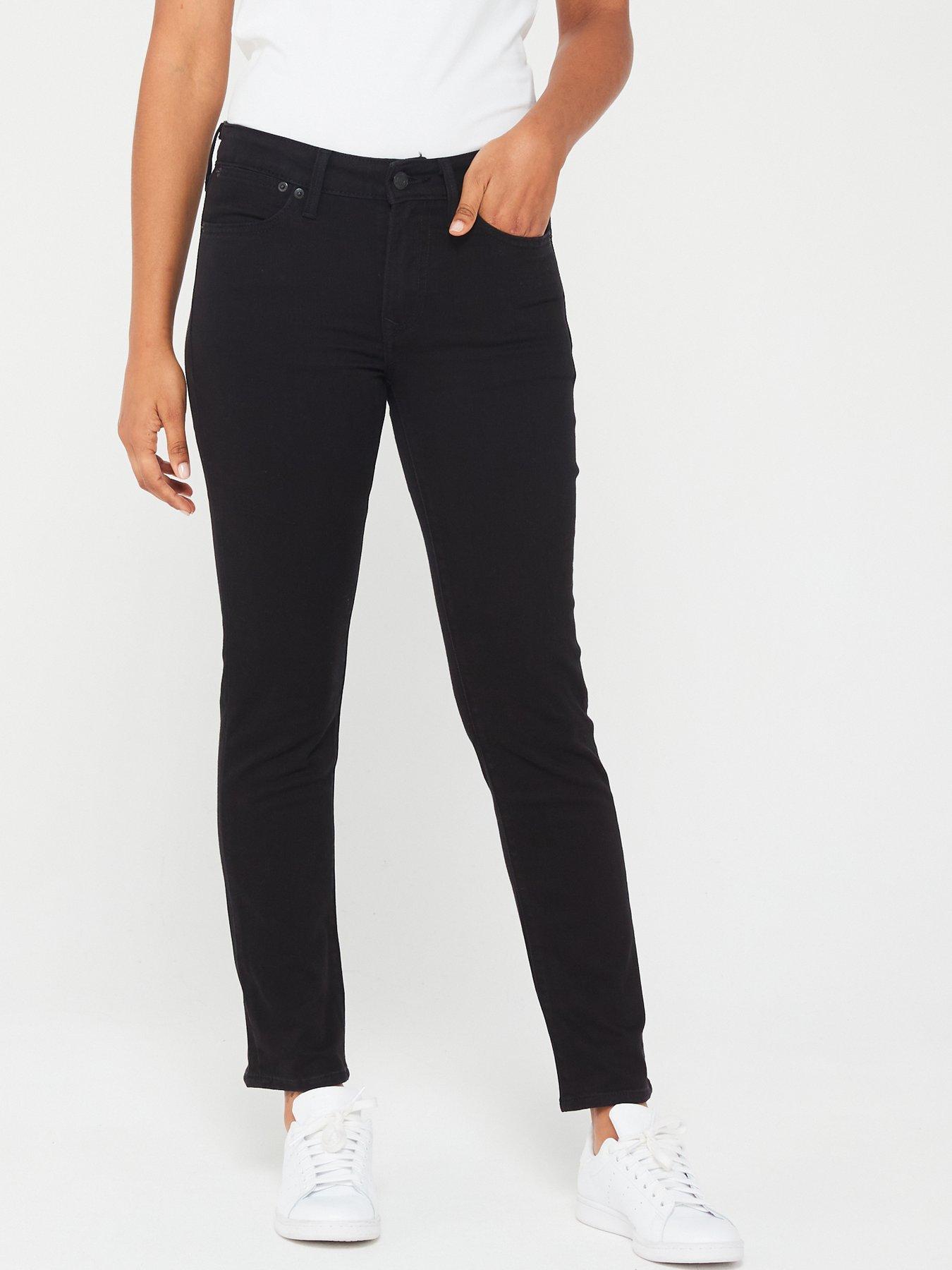 Ankle Jean-ish Legging with Medium Control - Black