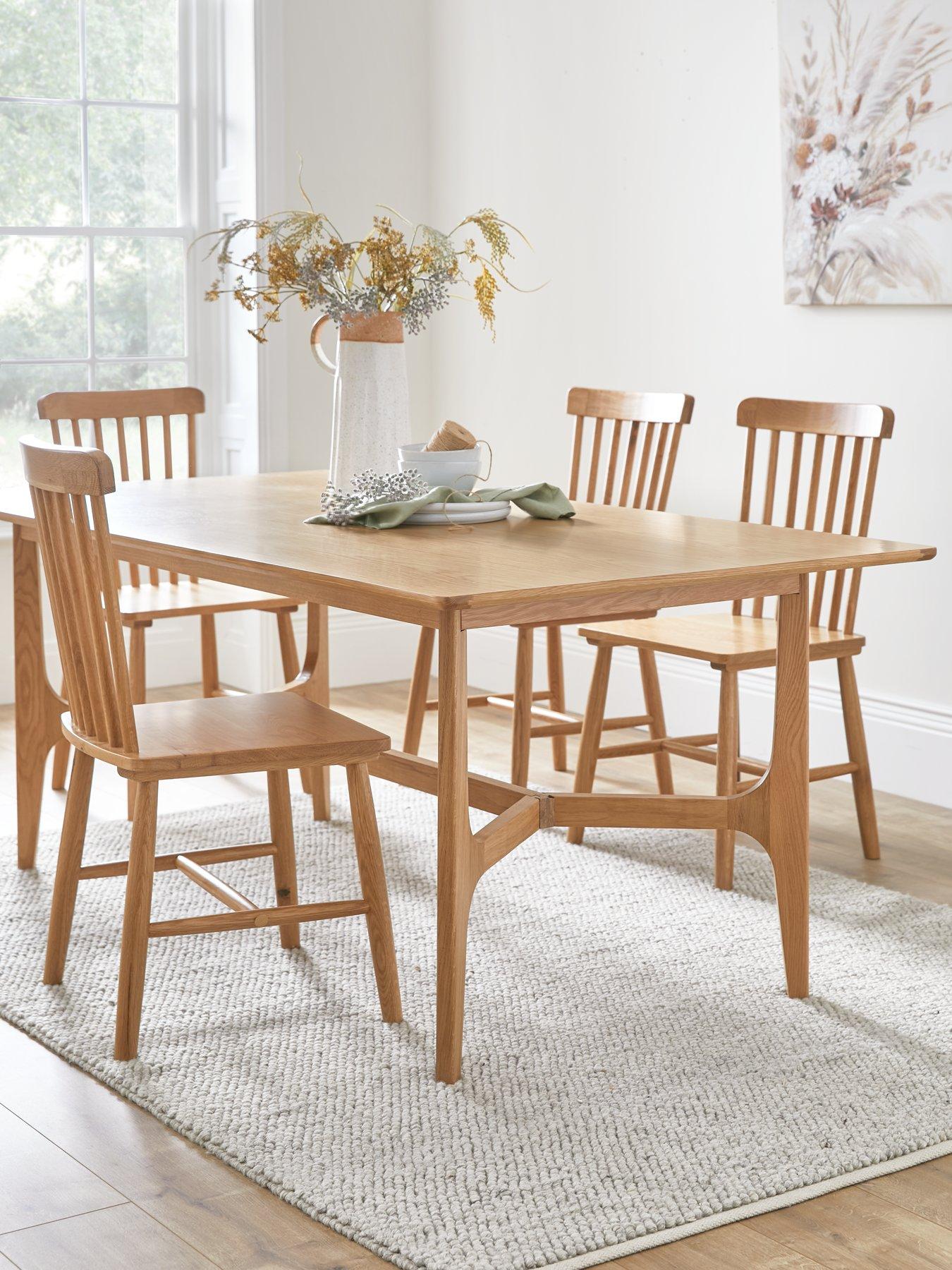 Very Home Camborne 180 cm Dining Table 4 Chairs FSC Certified