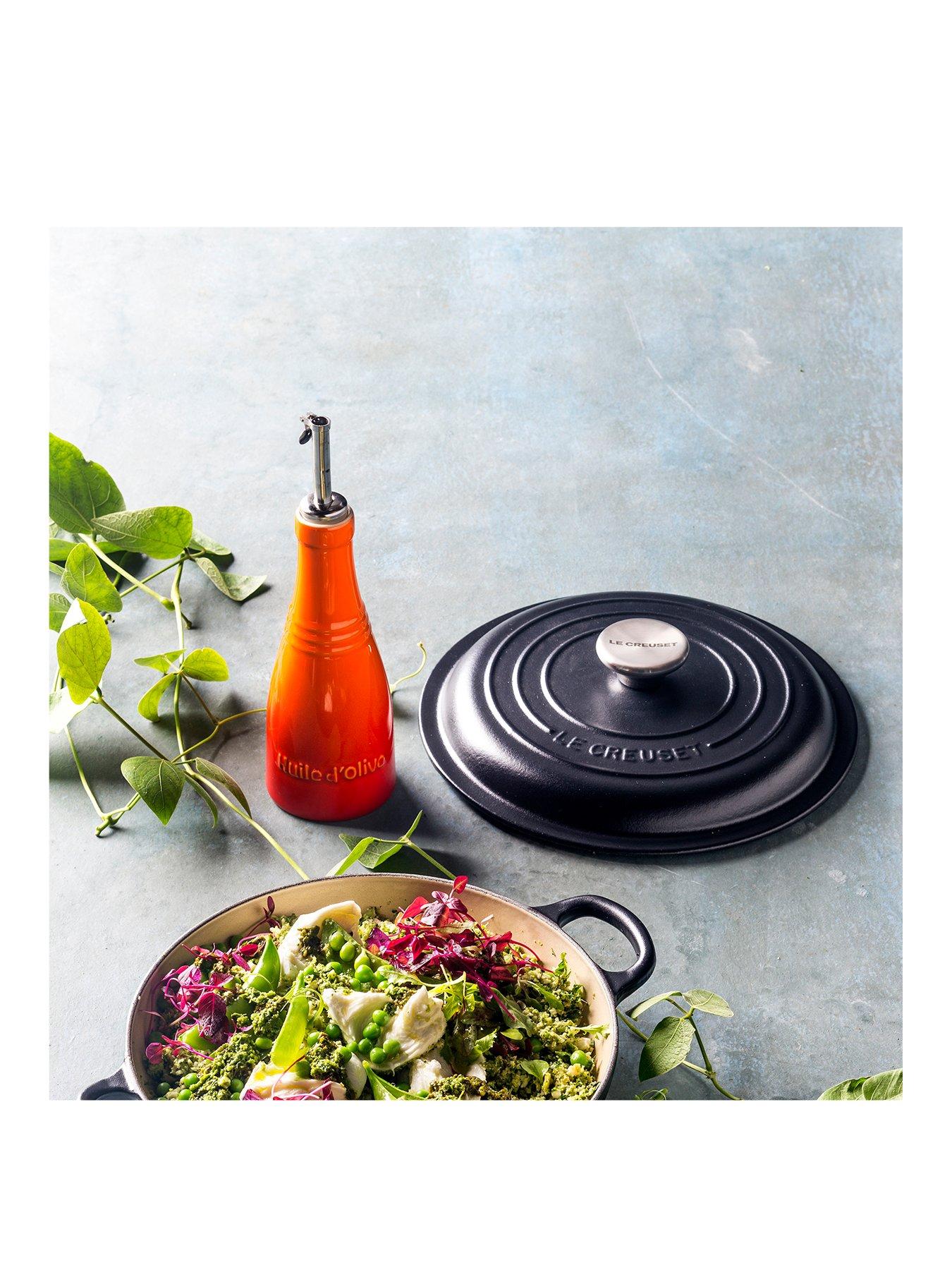 undefined Signature 30 cm Shallow Cast Iron Casserole in Satin Black