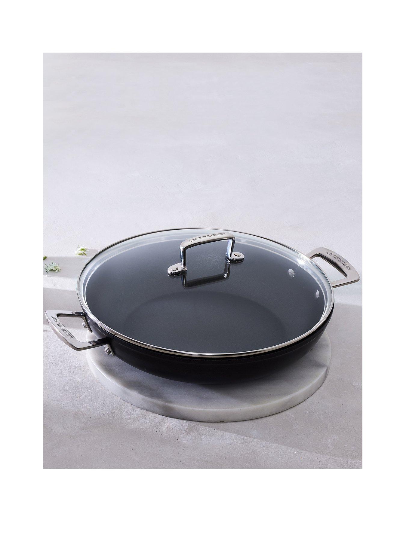undefined Toughened Non-Stick 24 cm Shallow Casserole with Glass Lid