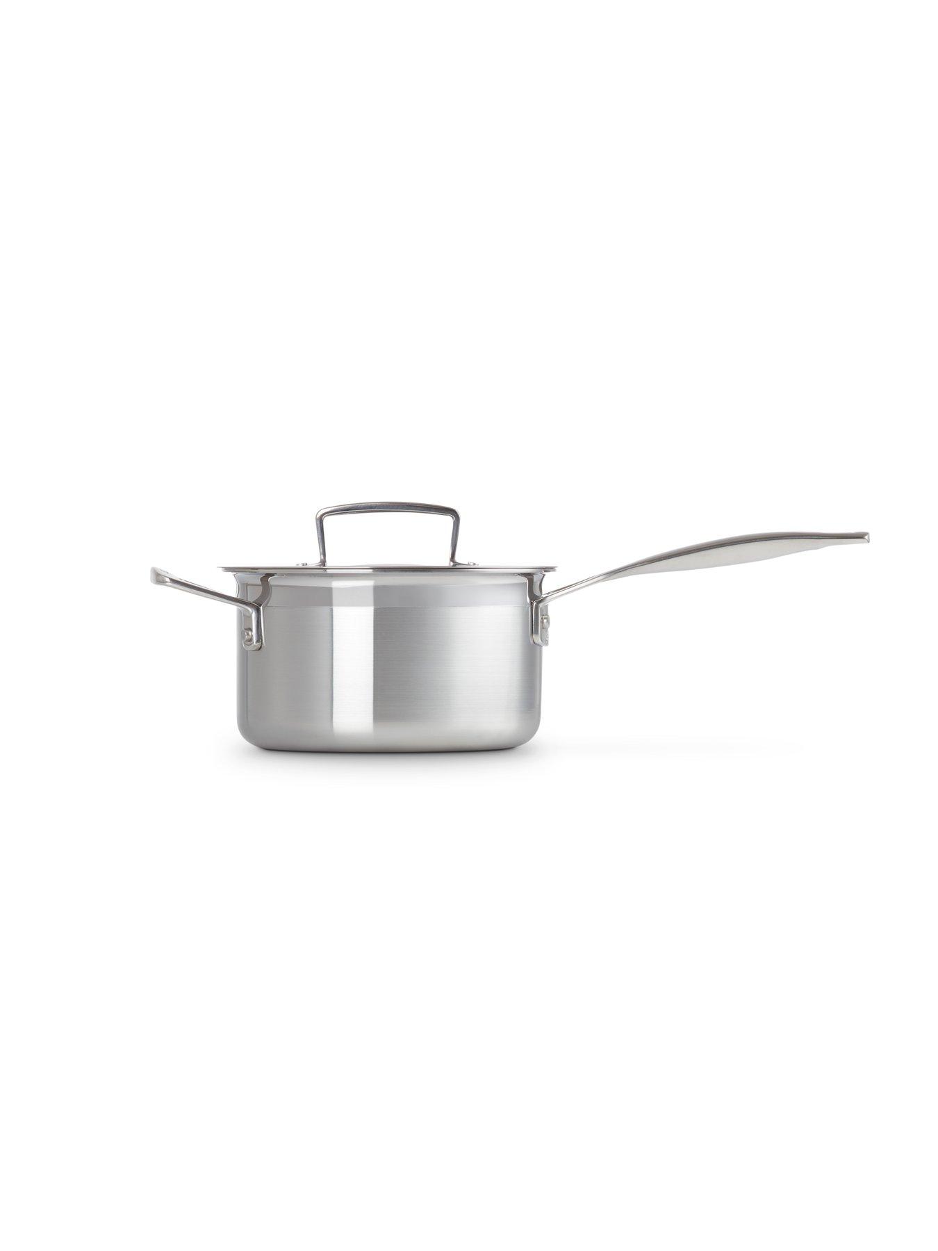  image of le-creuset-classic-3-ply-stainless-steel-saucepan-16cm