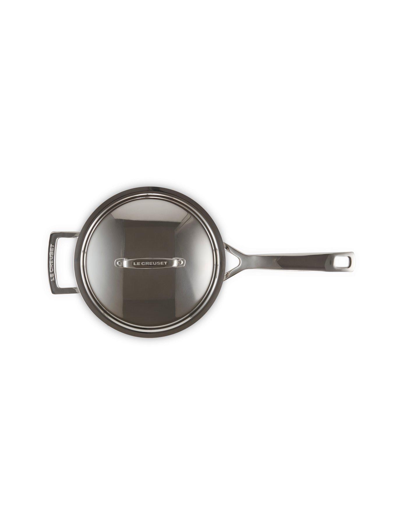  image of le-creuset-classic-3-ply-stainless-steel-saucepan-20cm