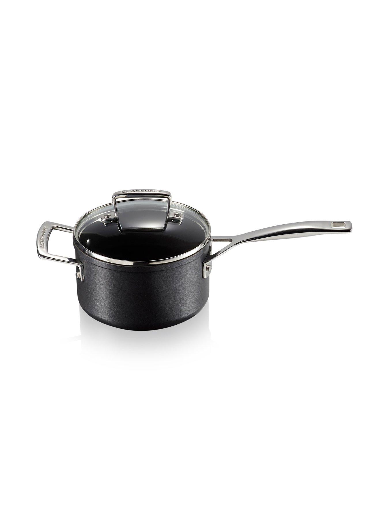  image of le-creuset-toughened-non-stick-16-cm-saucepan-with-glass-lid