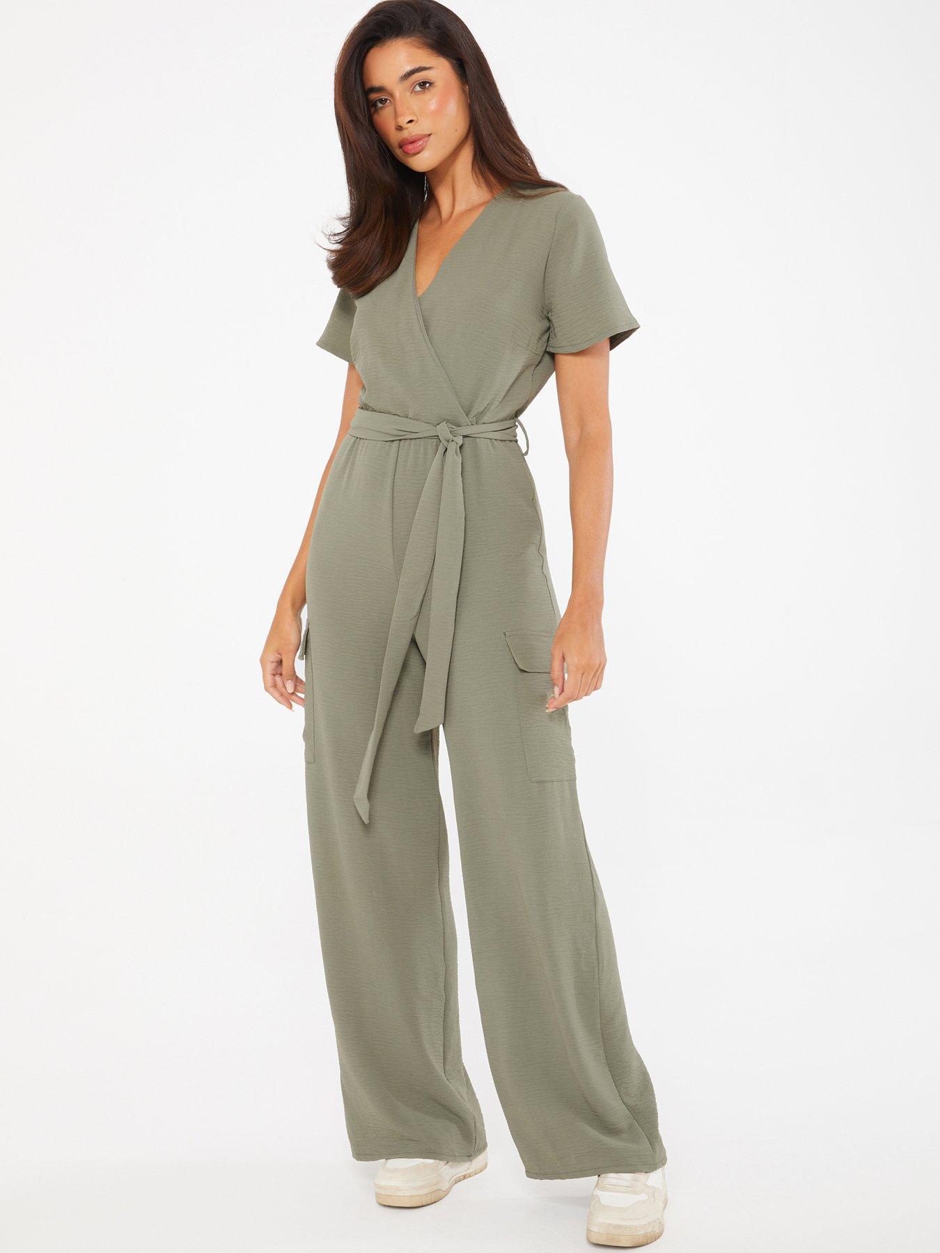 Khaki Julianna Utility Jumpsuit, WHISTLES