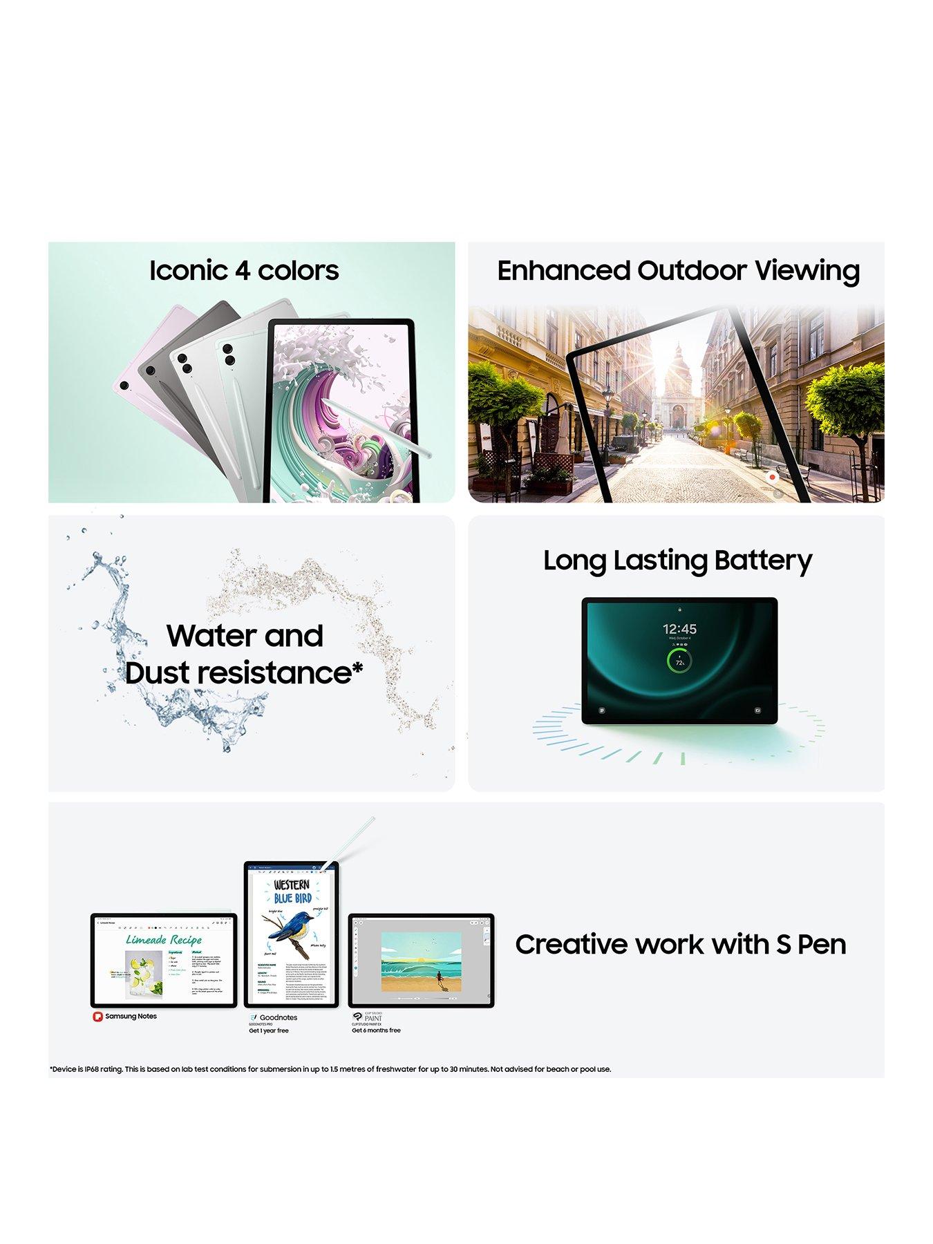 Image 3 of 8 of Samsung Galaxy Tab S9 FE+ 128GB Mint