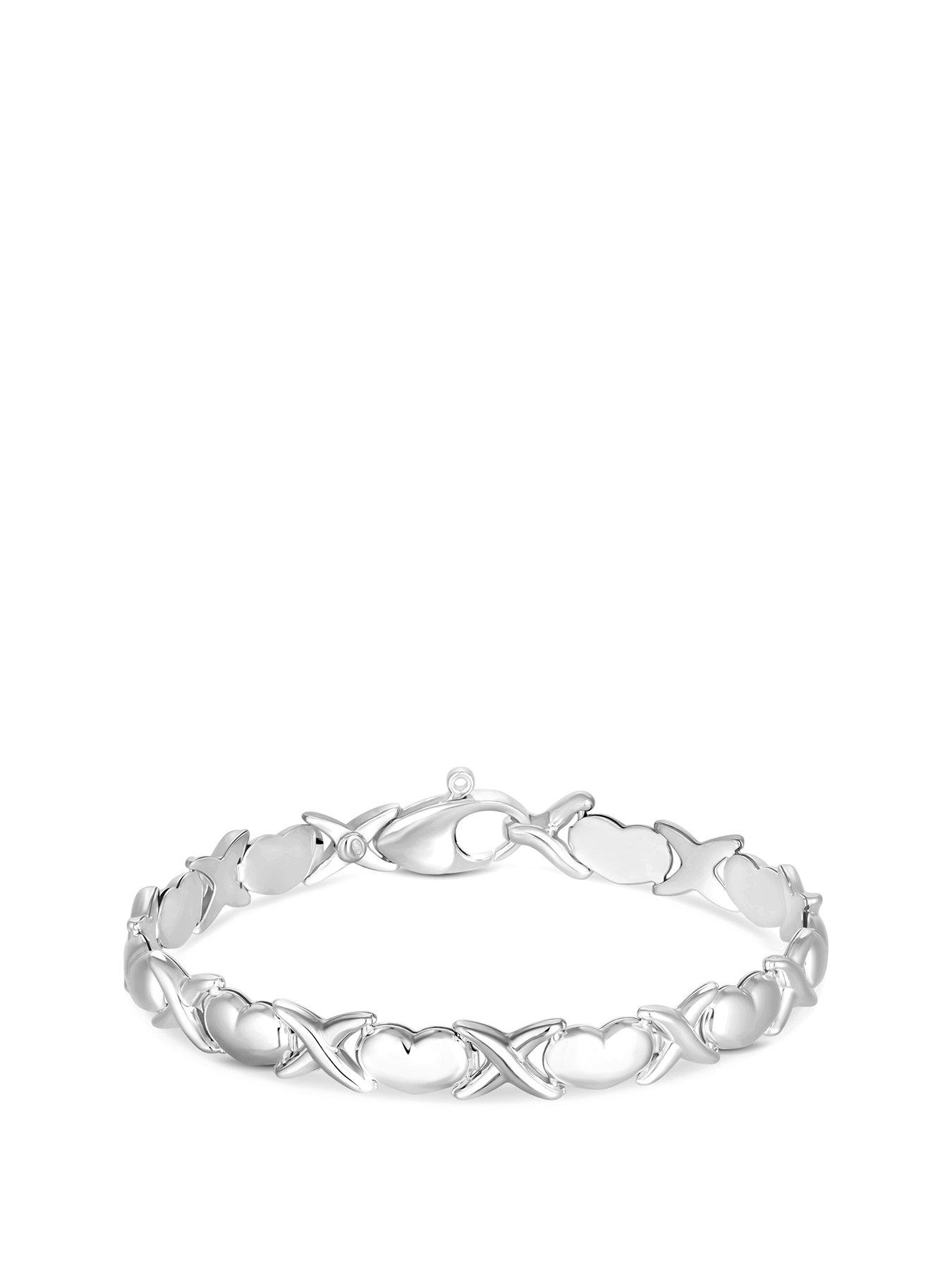 simply-silver-sterling-silver-925-heart-kiss-bracelet