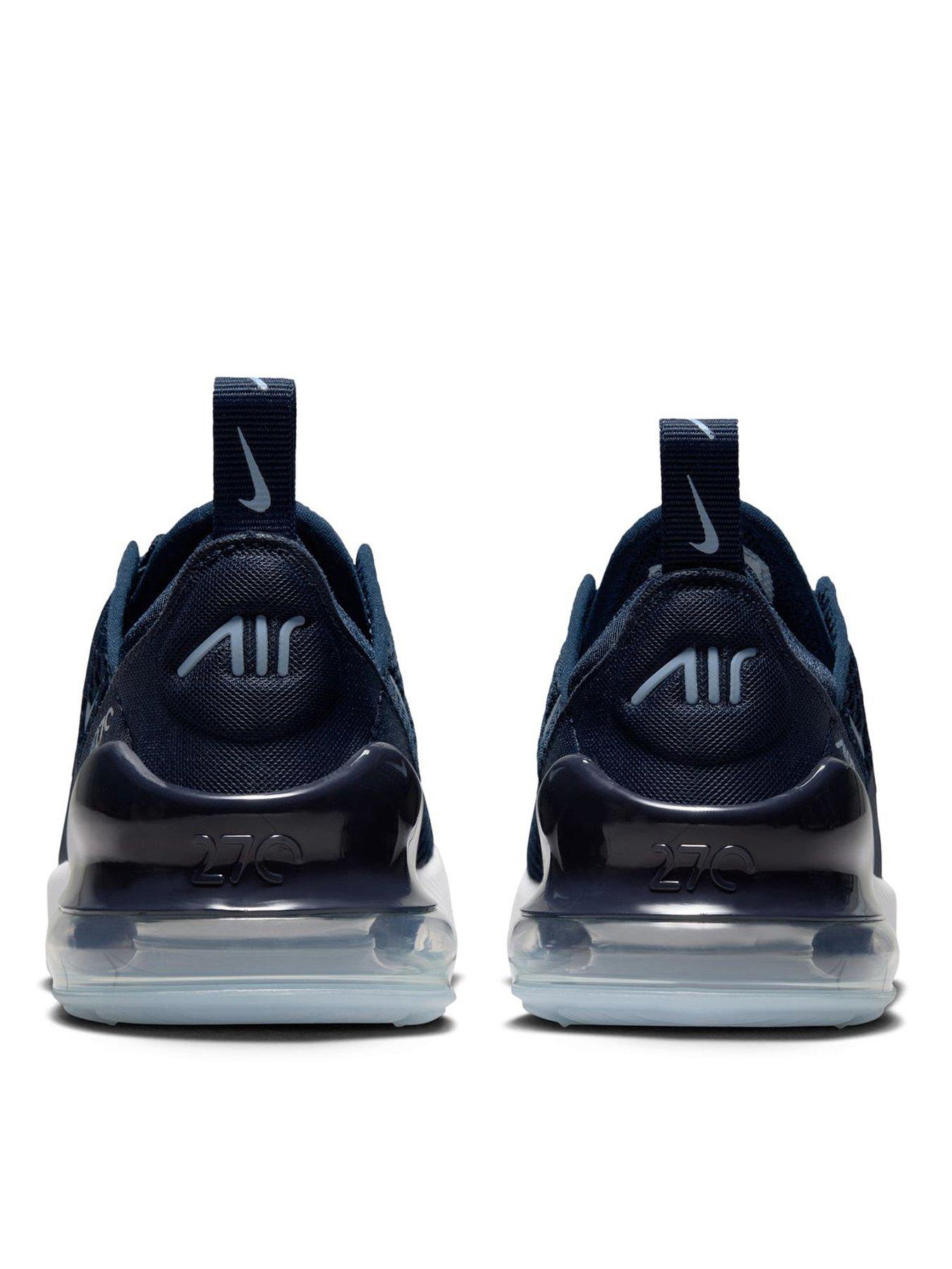 Air max 270 clearance navy blue and white