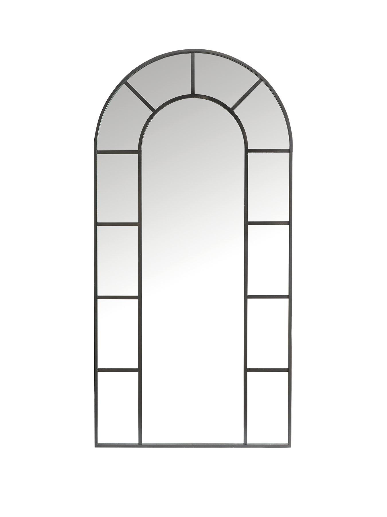 Image 2 of 5 of The Very Collection Metal Window Pane Mirror 60x120cm