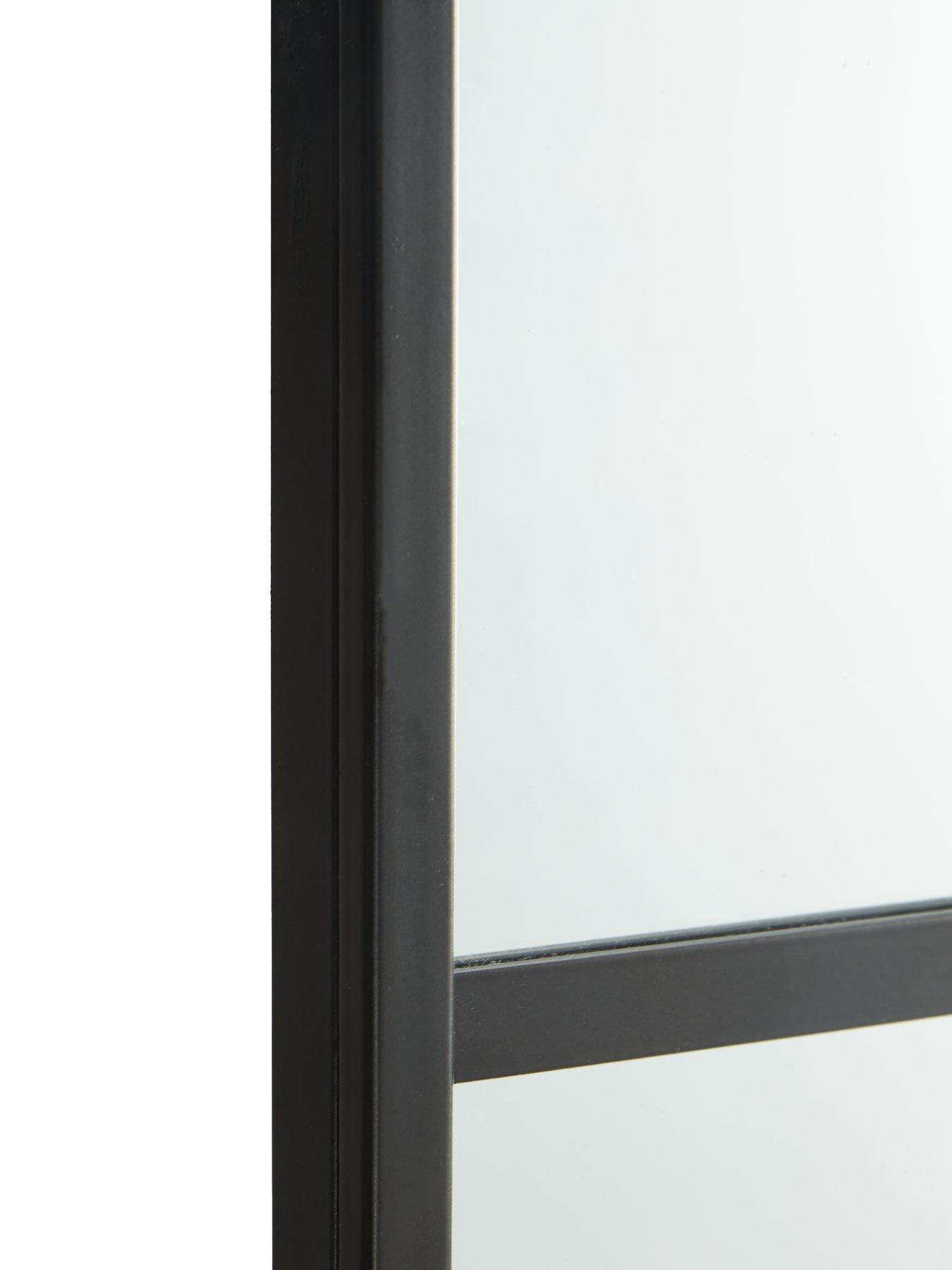 Image 4 of 5 of The Very Collection Metal Window Pane Mirror 60x120cm