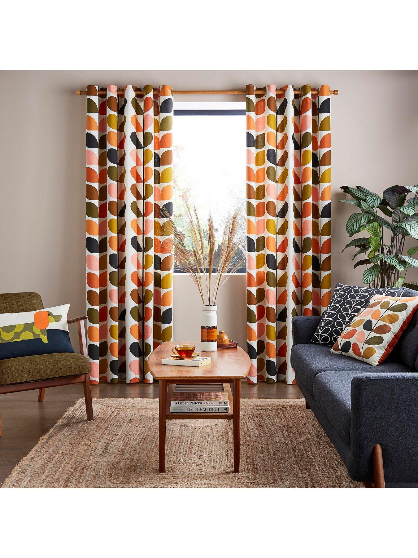 Orla Kiely Multi Stem Eyelet Curtains