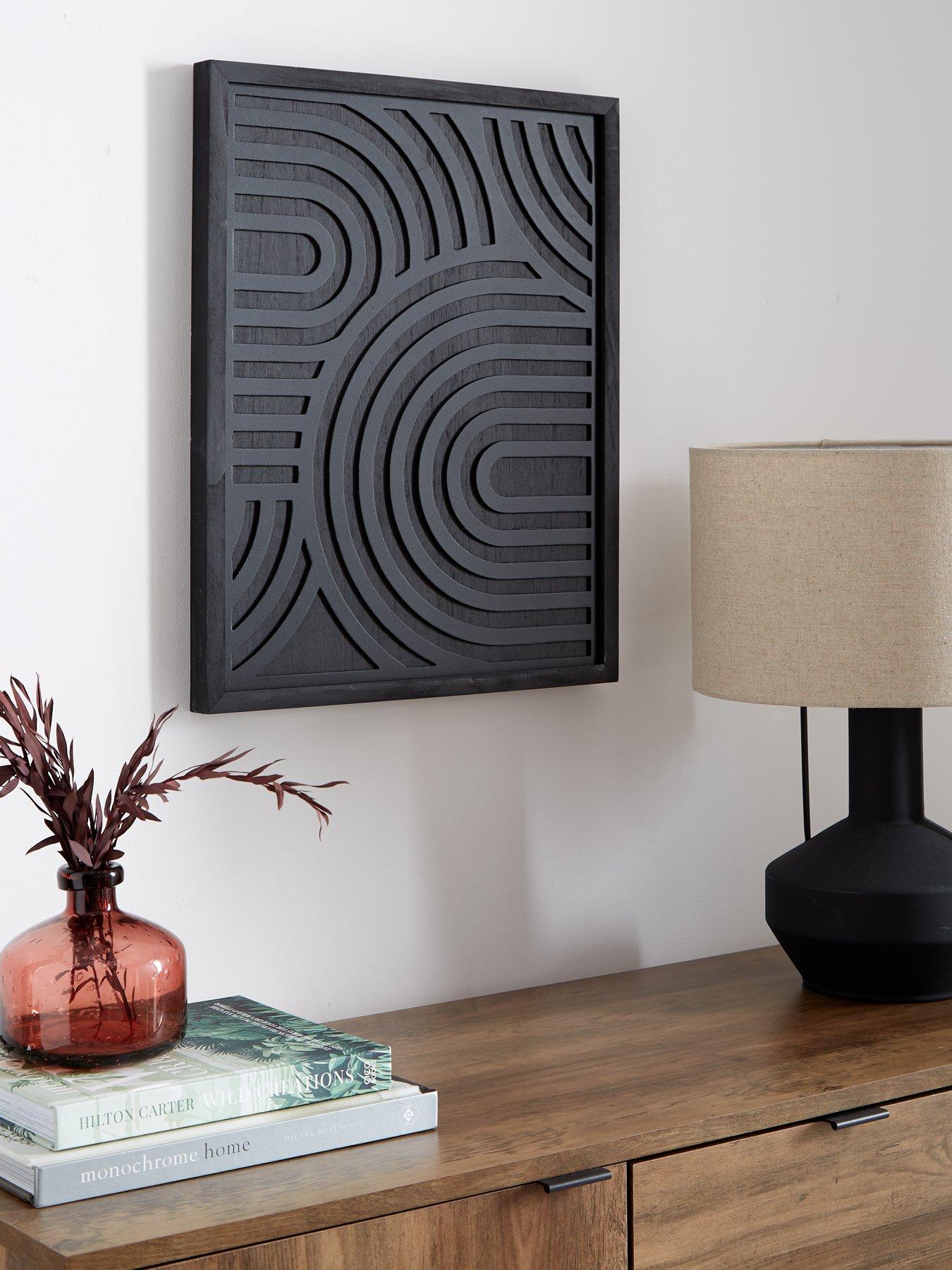 The Very Collection Framed Carved Wood Panel 40x50cm - FSC® Certified