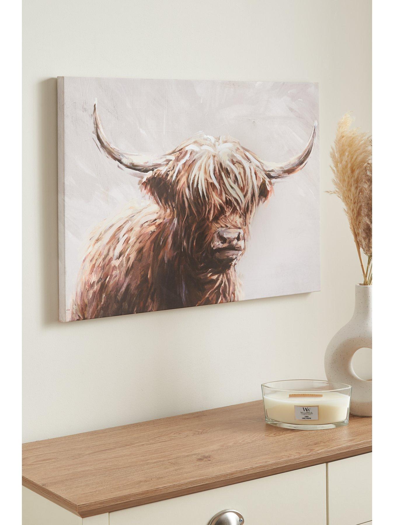 undefined Printed Highland Cow Canvas