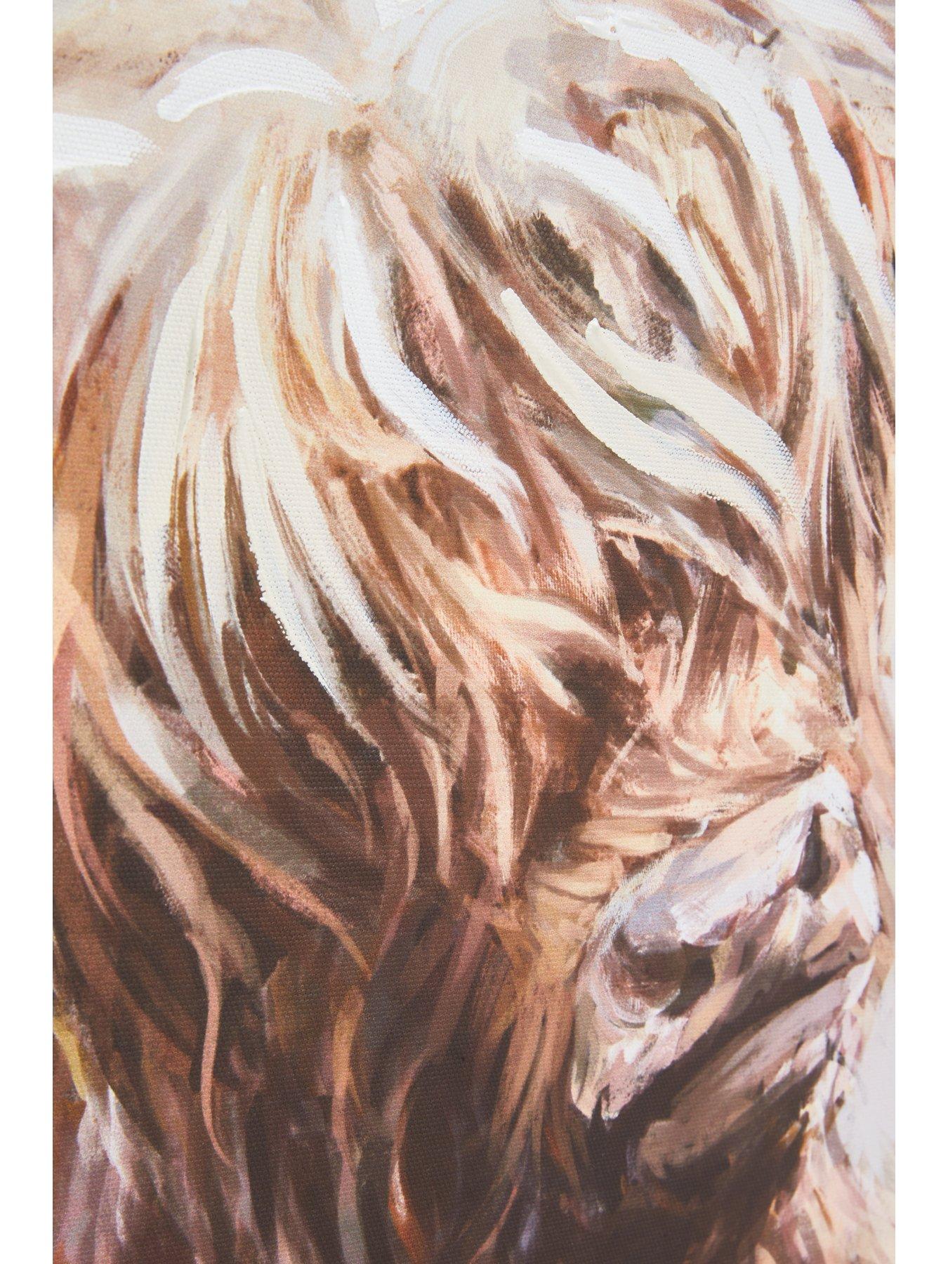  image of very-home-printed-highland-cow-canvas
