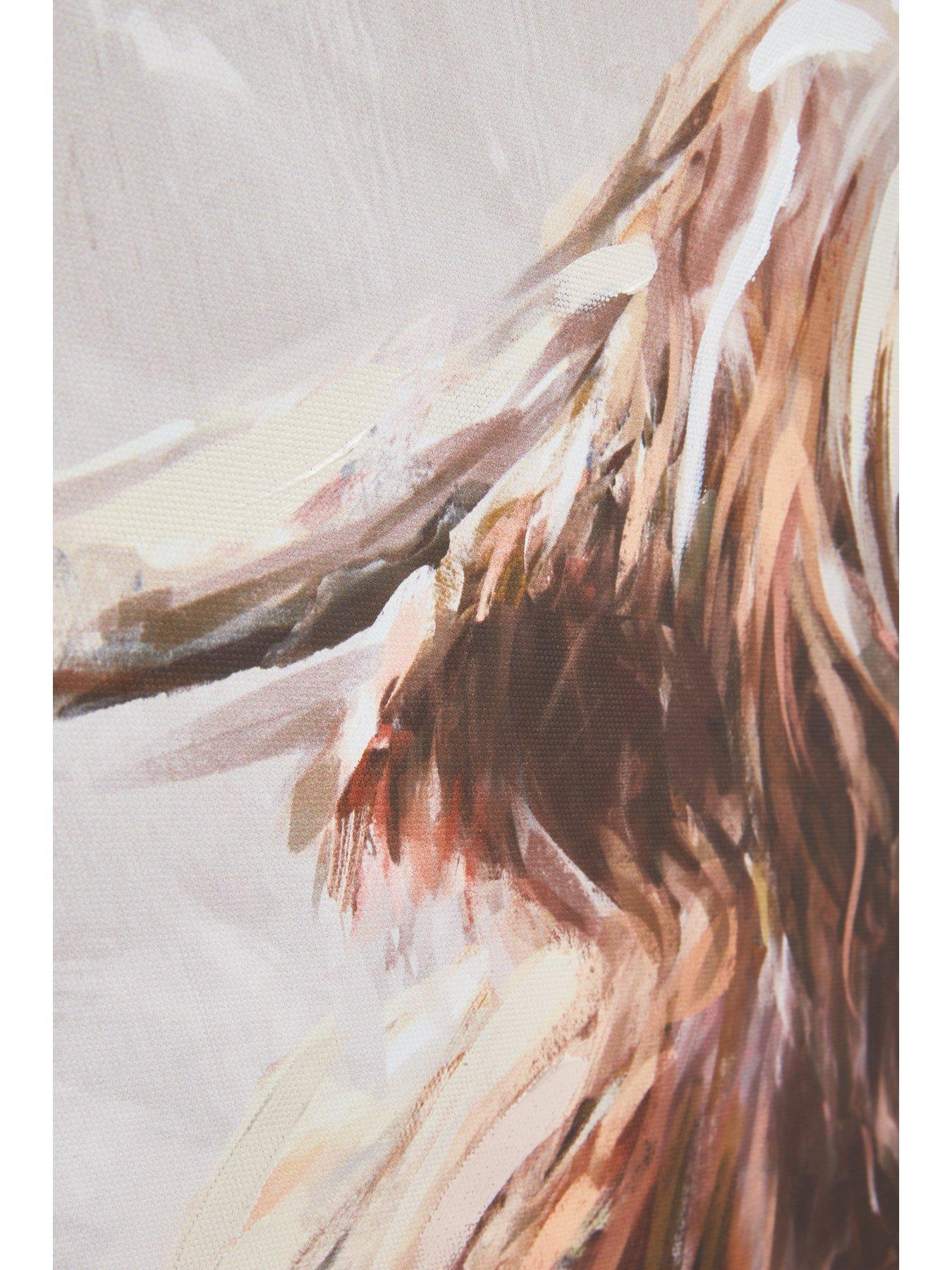  image of very-home-printed-highland-cow-canvas