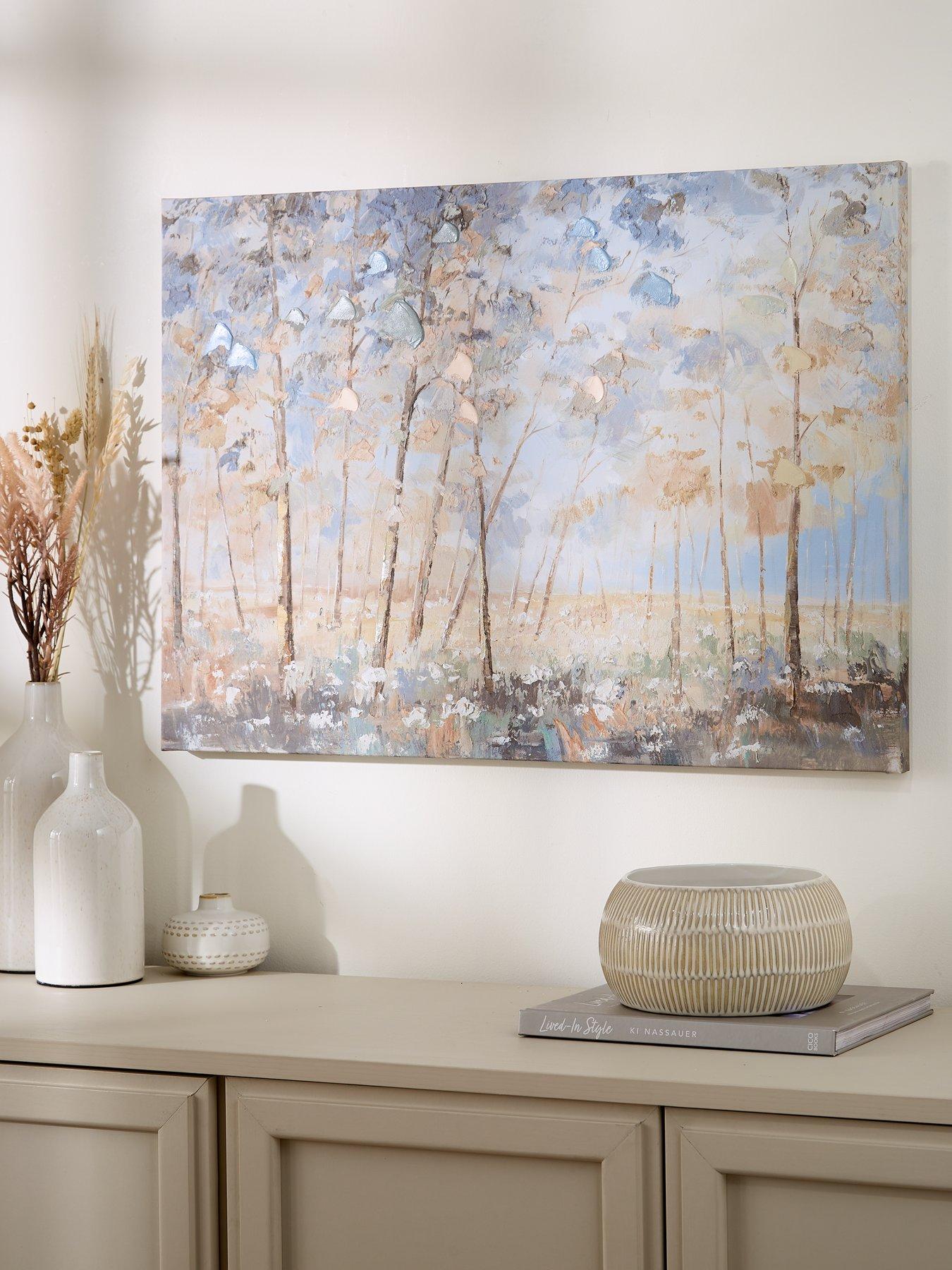 The Very Collection Printed Canvas Landscape Spring Trees 50x70cm - FSC® Certified