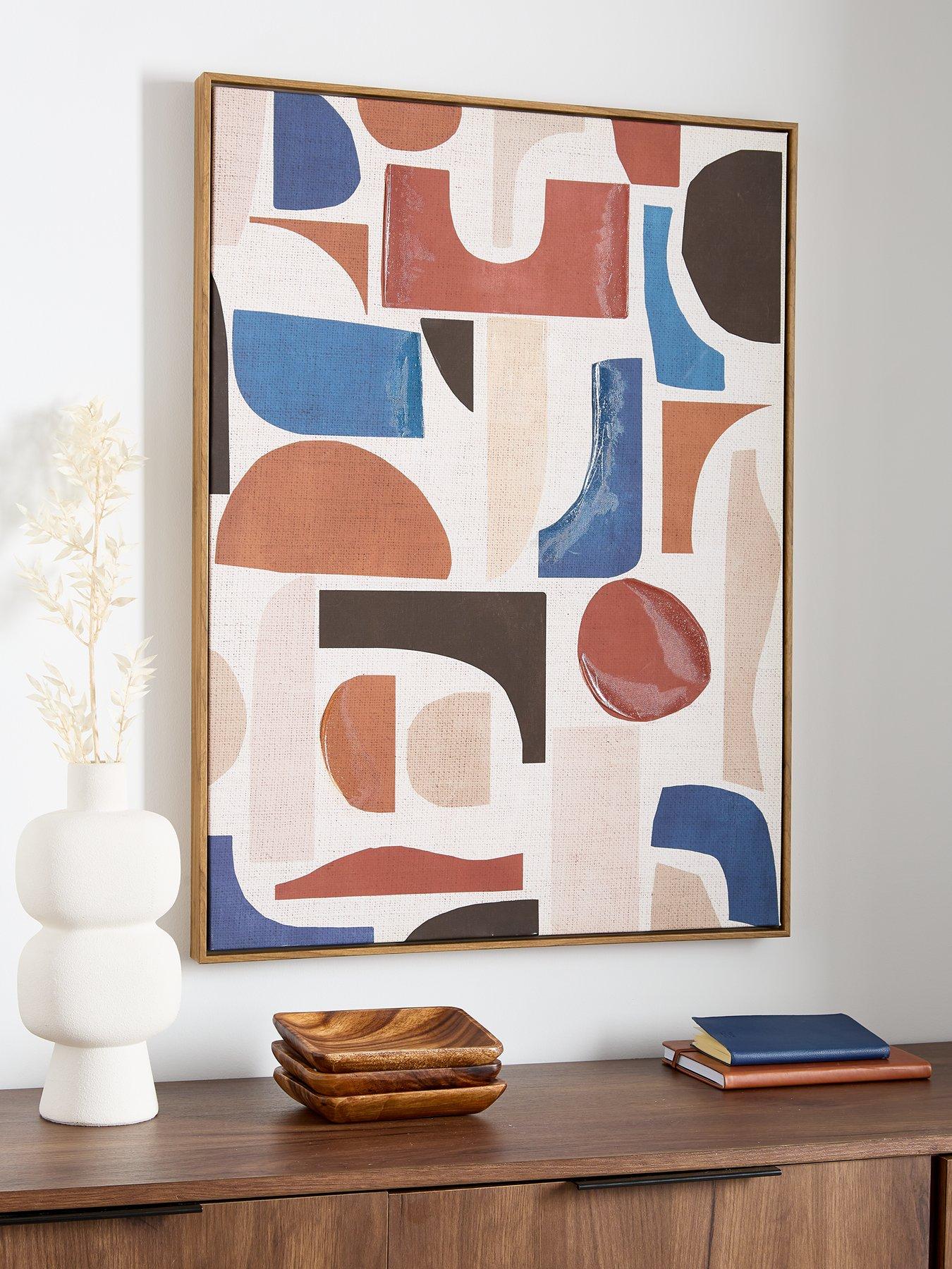 Very Home Capped Canvas Abstract Multi Shapes 60x80cm