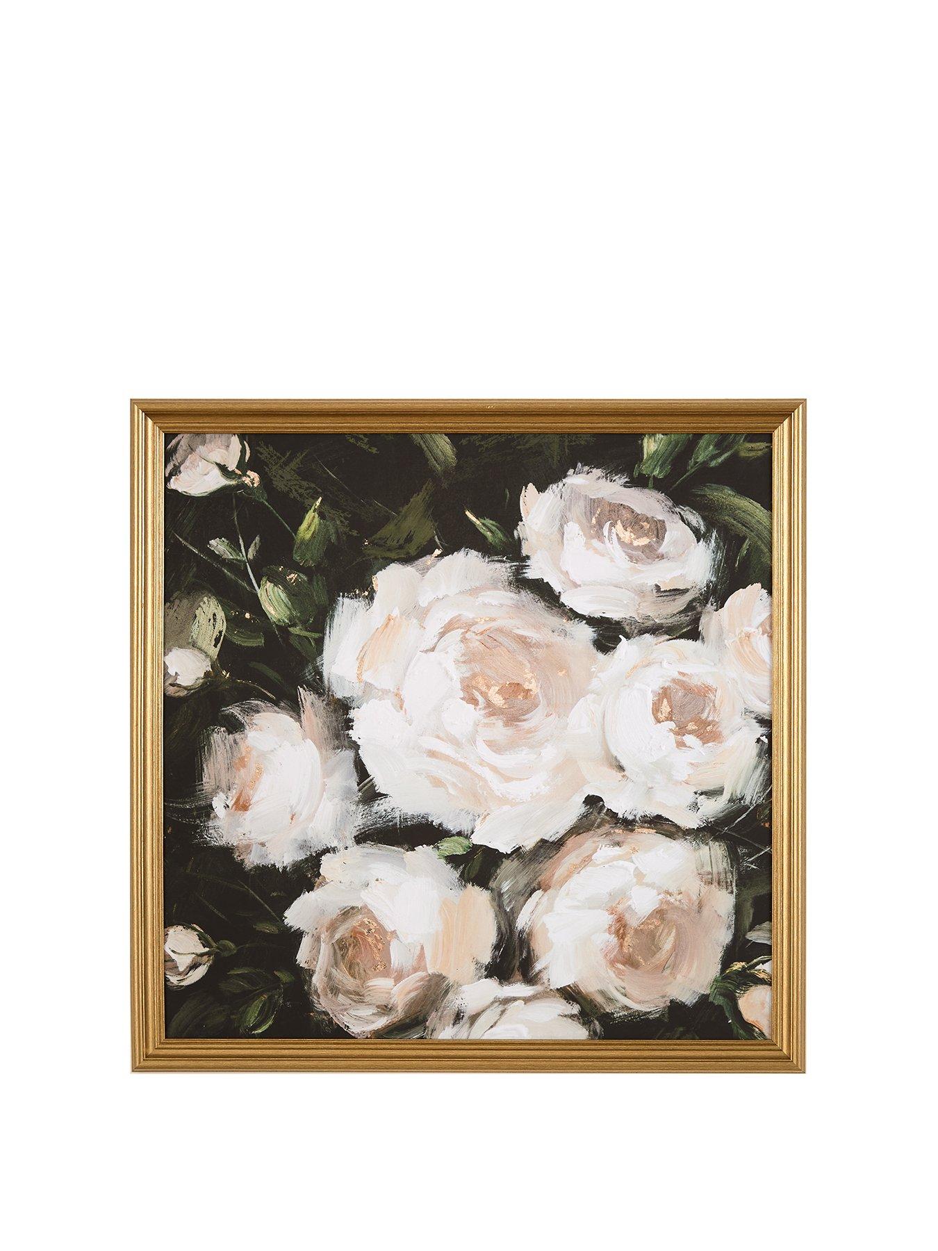 Image 2 of 6 of Very Home Tradition Framed Floral Canvas Print