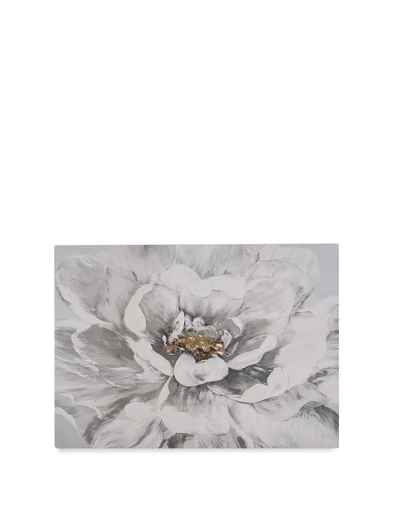  image of very-home-printed-canvas-large-white-flower-50x70cm