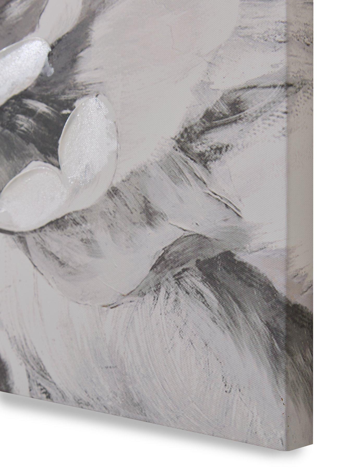  image of very-home-printed-canvas-large-white-flower-50x70cm