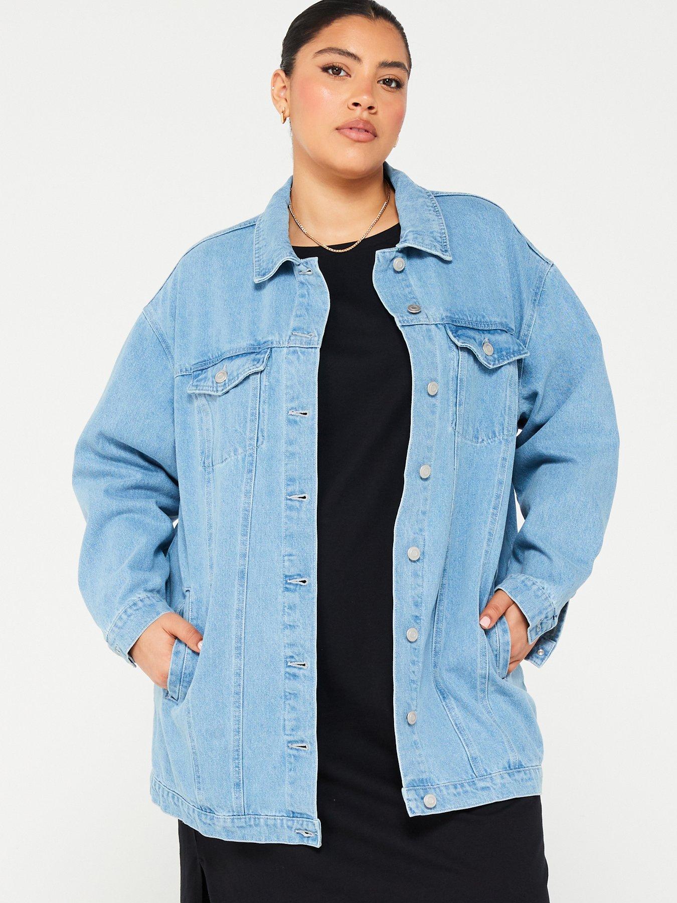 Longline jean jacket clearance