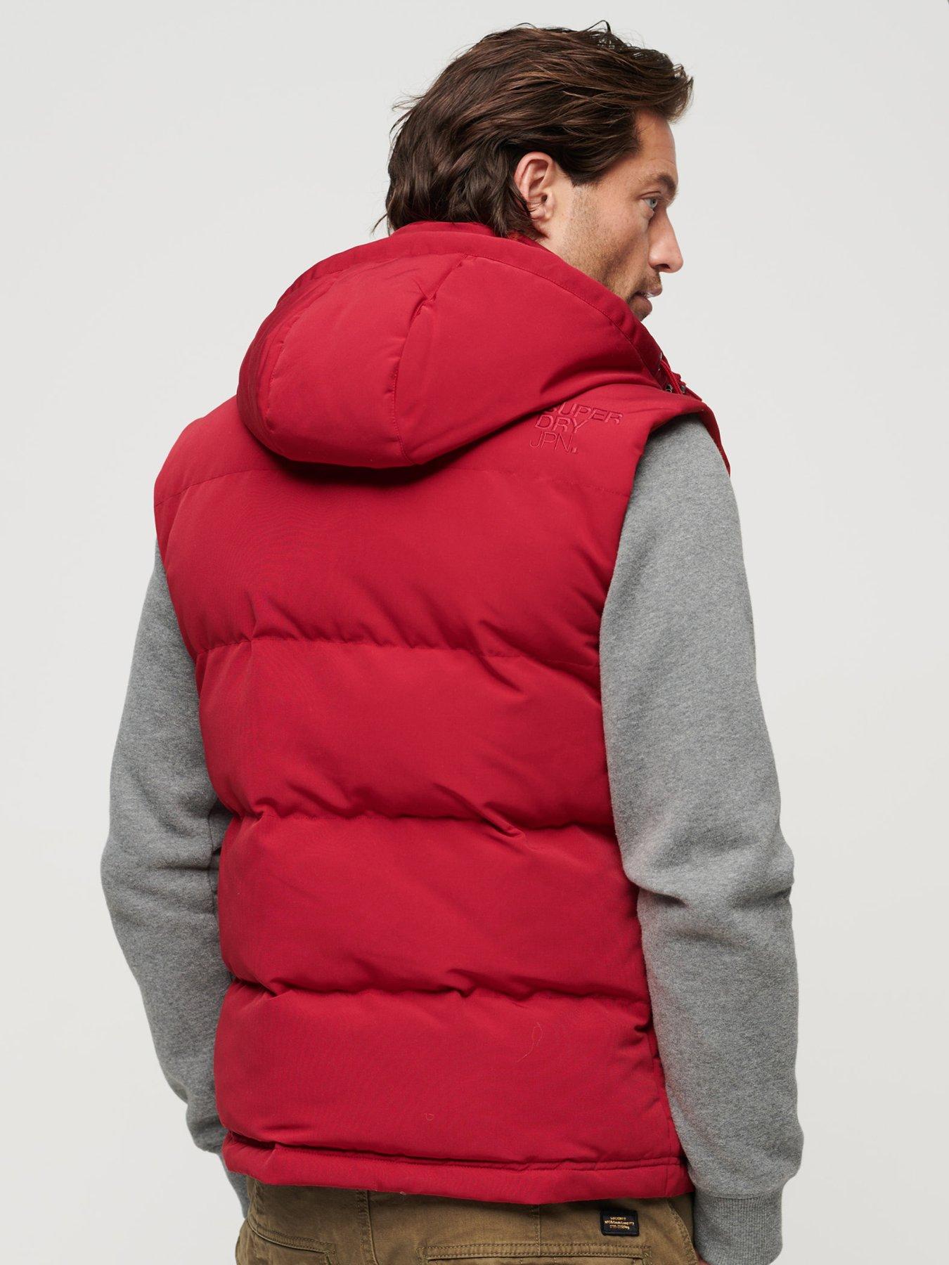 Everest Hooded Padded Gilet Red