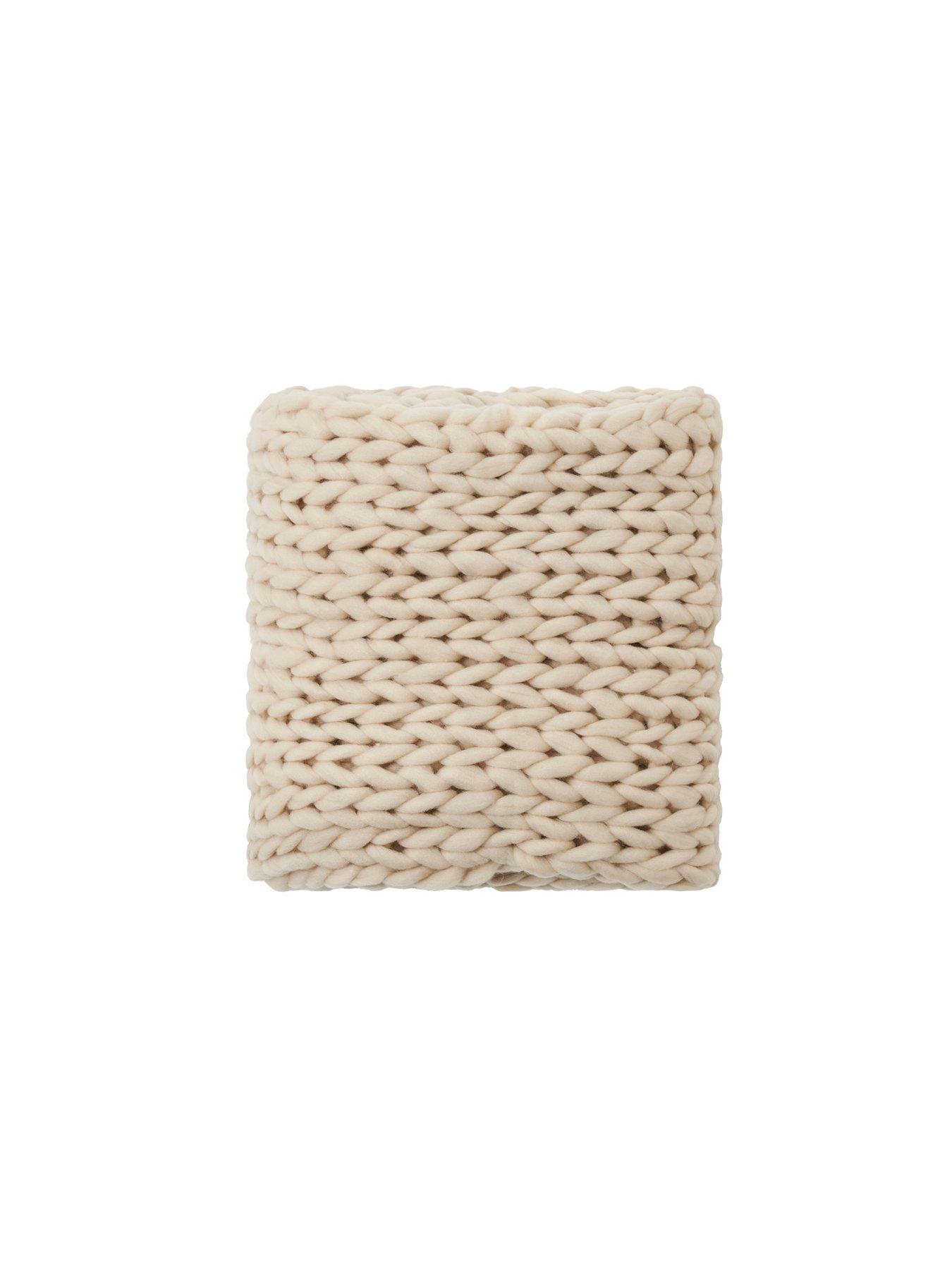  image of the-very-collection-chunky-knit-cable-throw