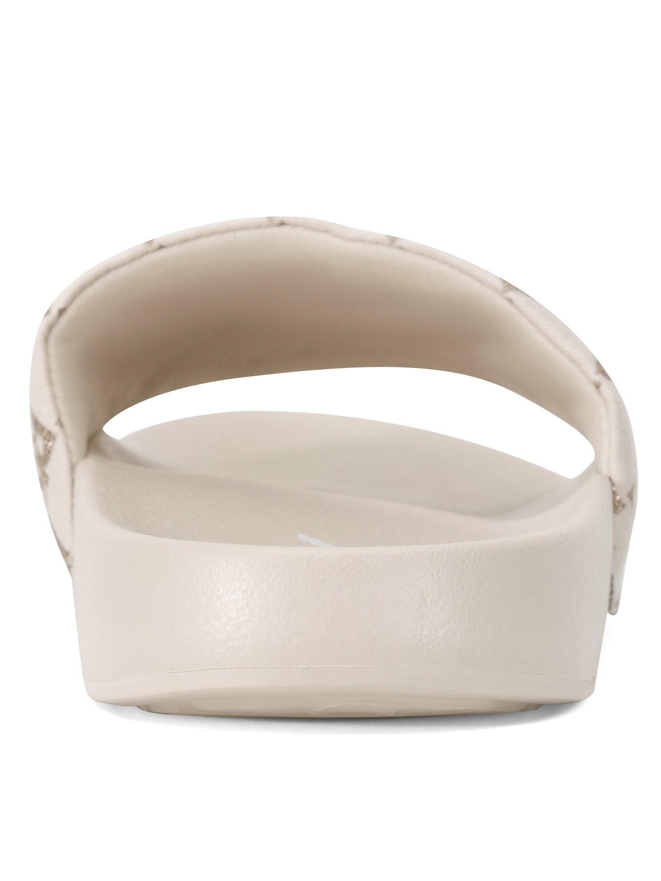  image of dkny-zella-flat-slide-chino