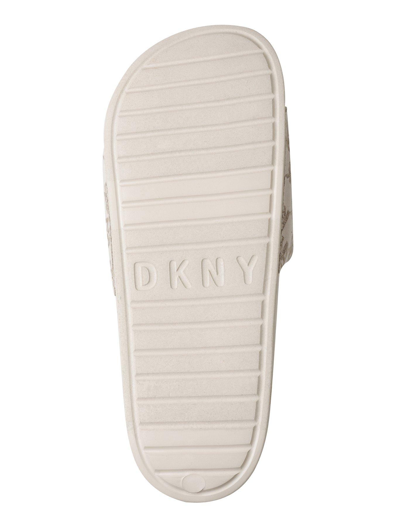  image of dkny-zella-flat-slide-chino