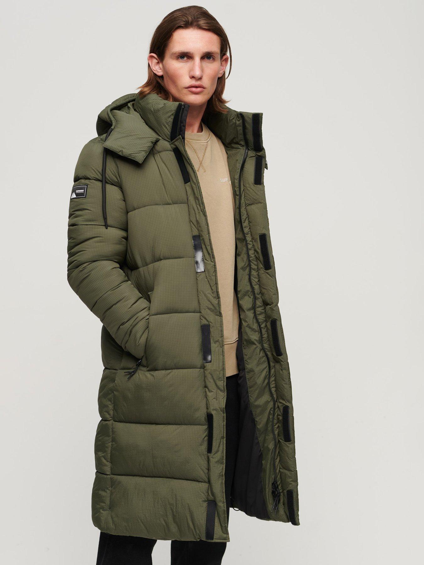 Superdry Ripstop Longline Padded Coat - Green