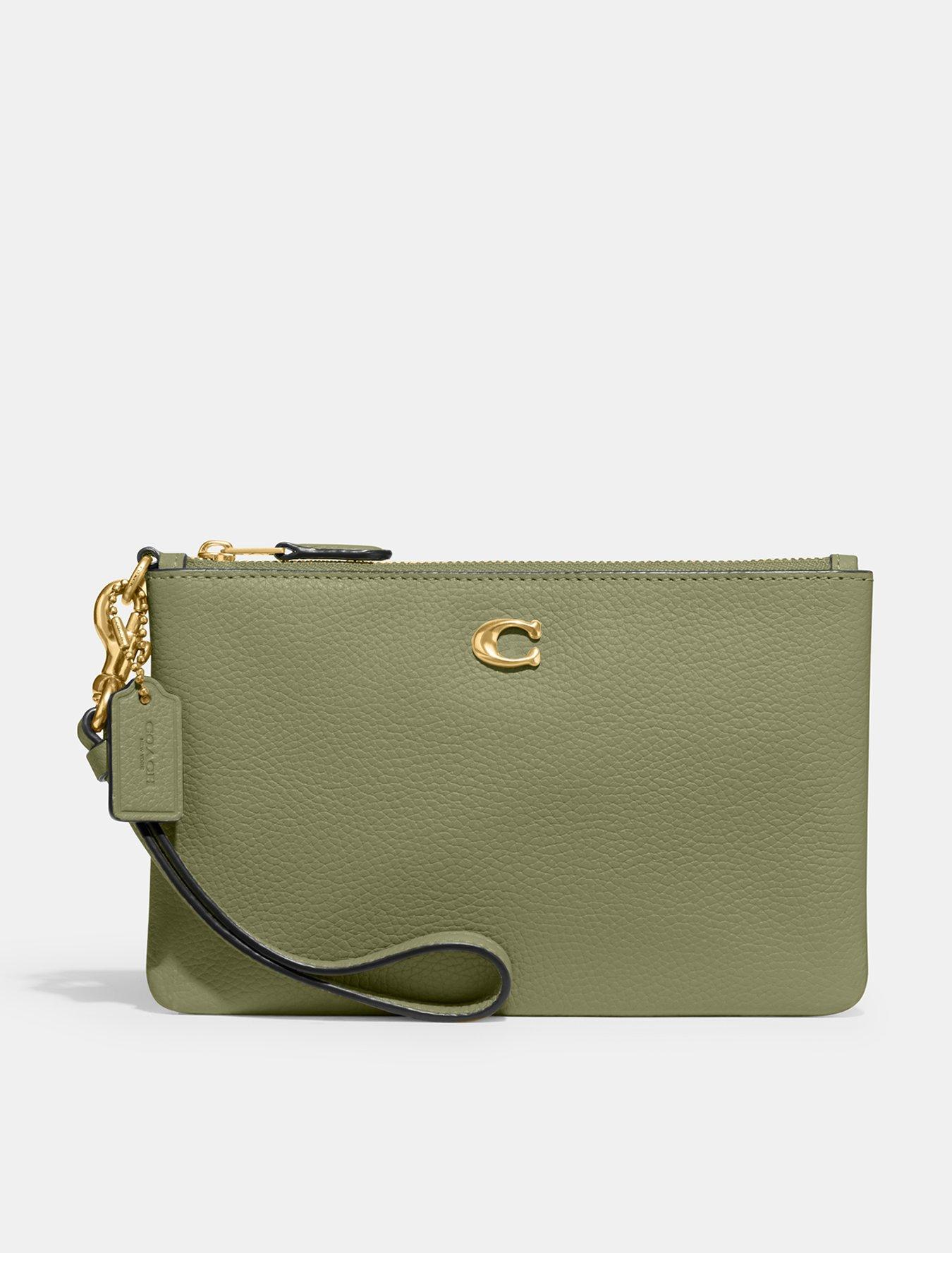 Small green clearance coach purse