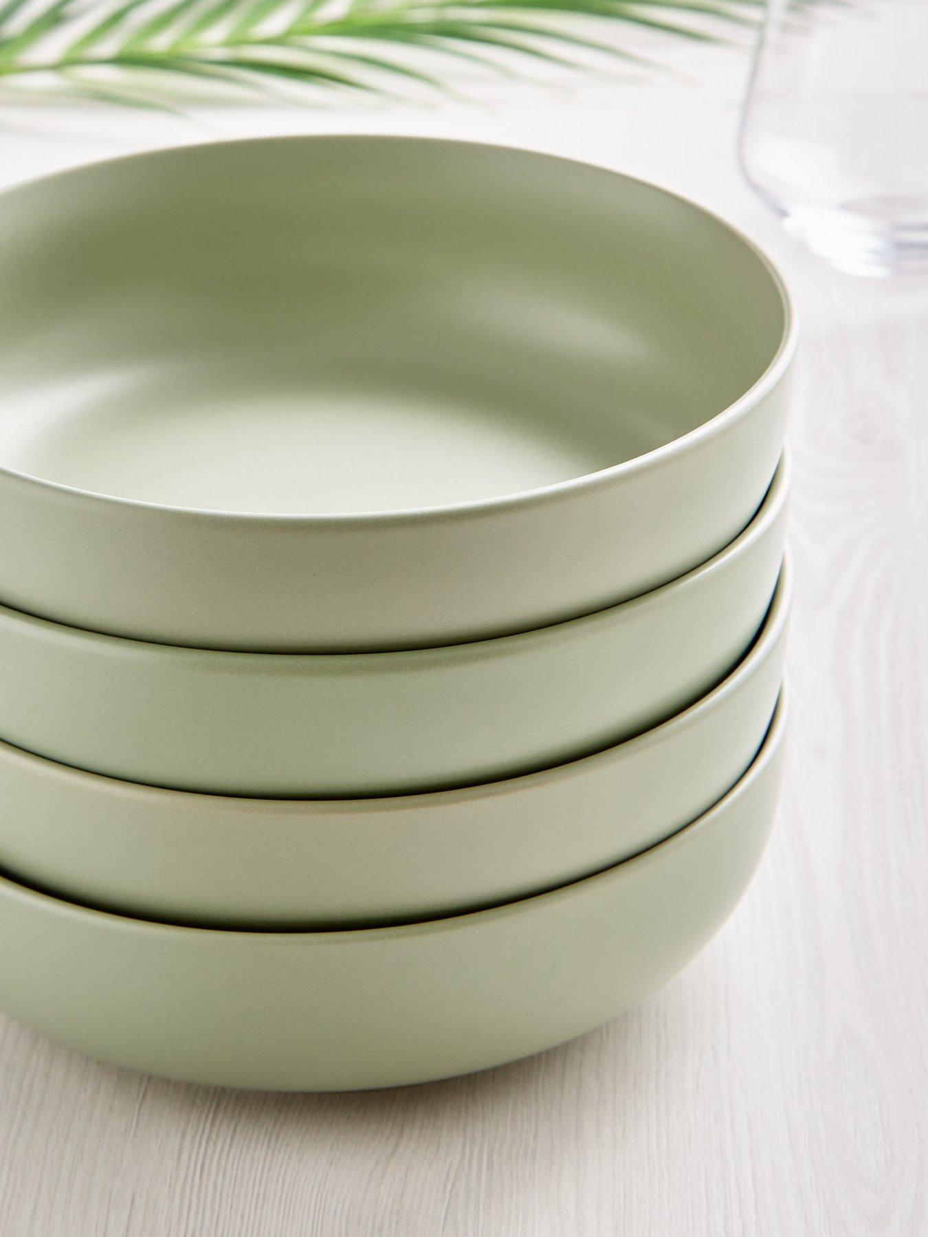 Image 2 of 3 of The Very Collection Green Saintes Pasta Bowls - Set of 4