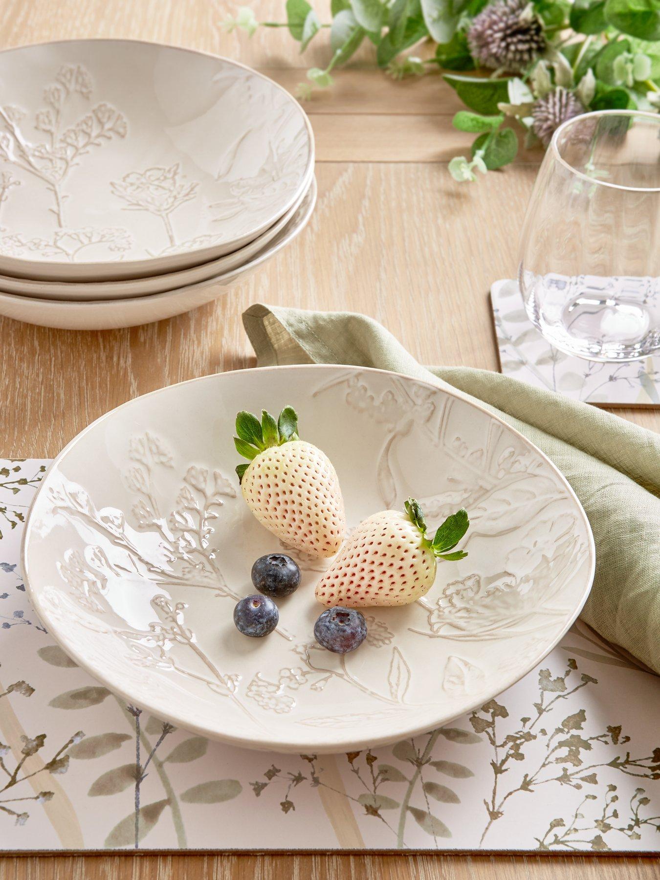The Very Collection Meadow Set of 4 Pasta Bowls