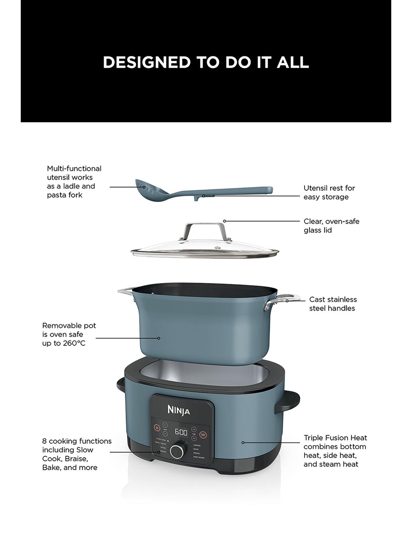  image of ninja-foodi-8-in-1-possiblenbspcooker-sea-salt-greynbspmc1001uk