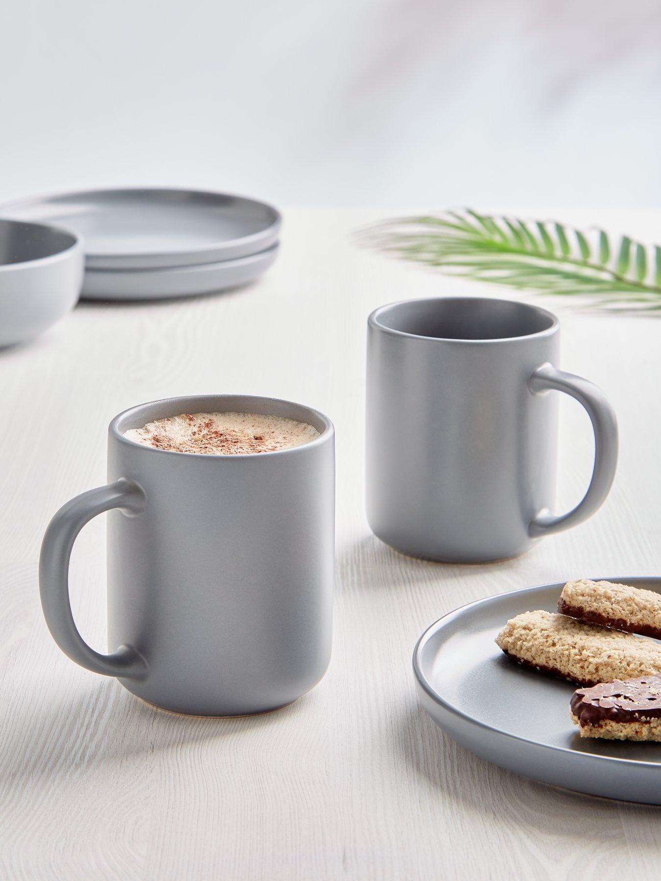 The Very Collection Grey Saintes Mugs – Set of 4