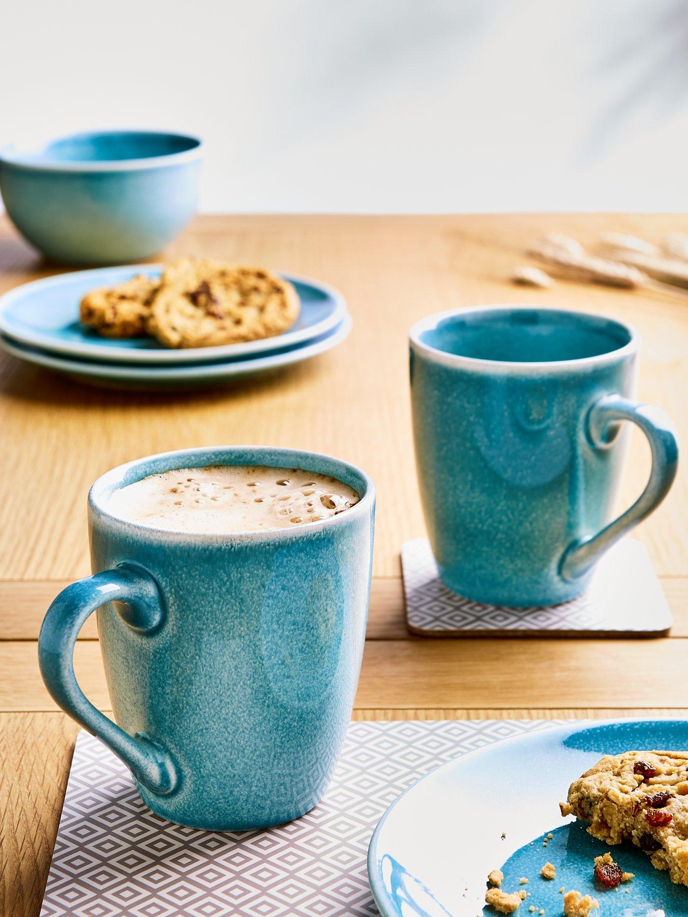 very-home-blue-rennes-reactive-glaze-set-of-4-mugs