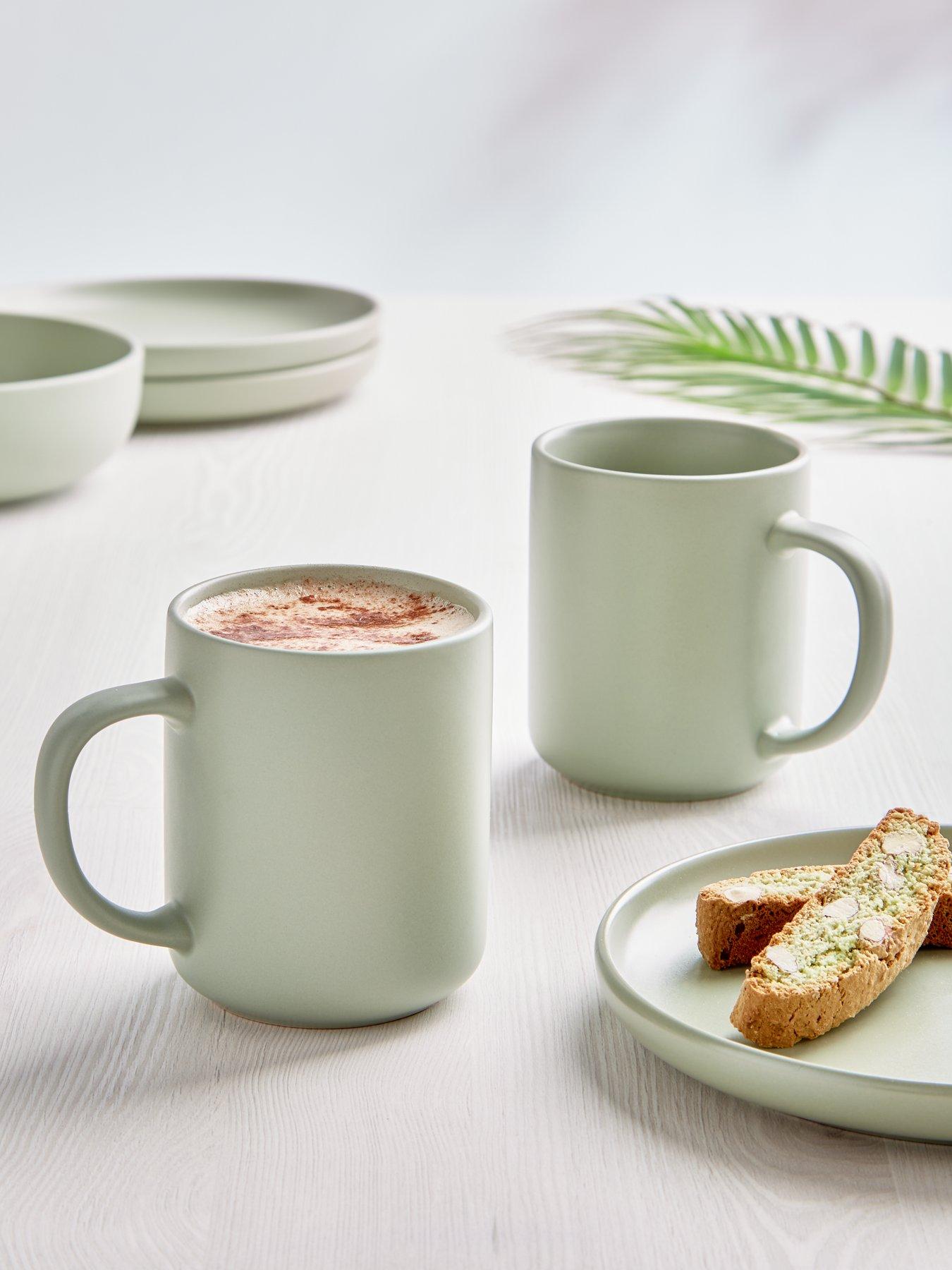 The Very Collection Green Saintes Mugs – Set of 4