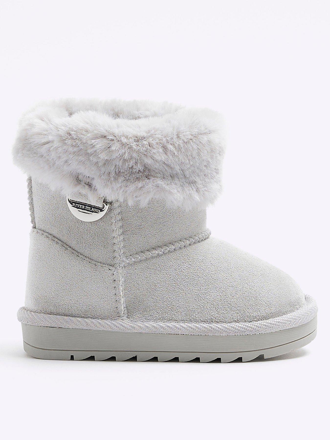 Fur lined wedge clearance boots