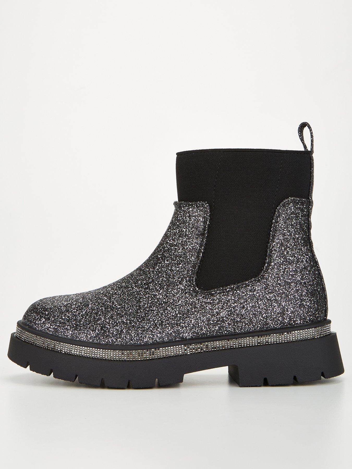 River island girls black 2024 boots