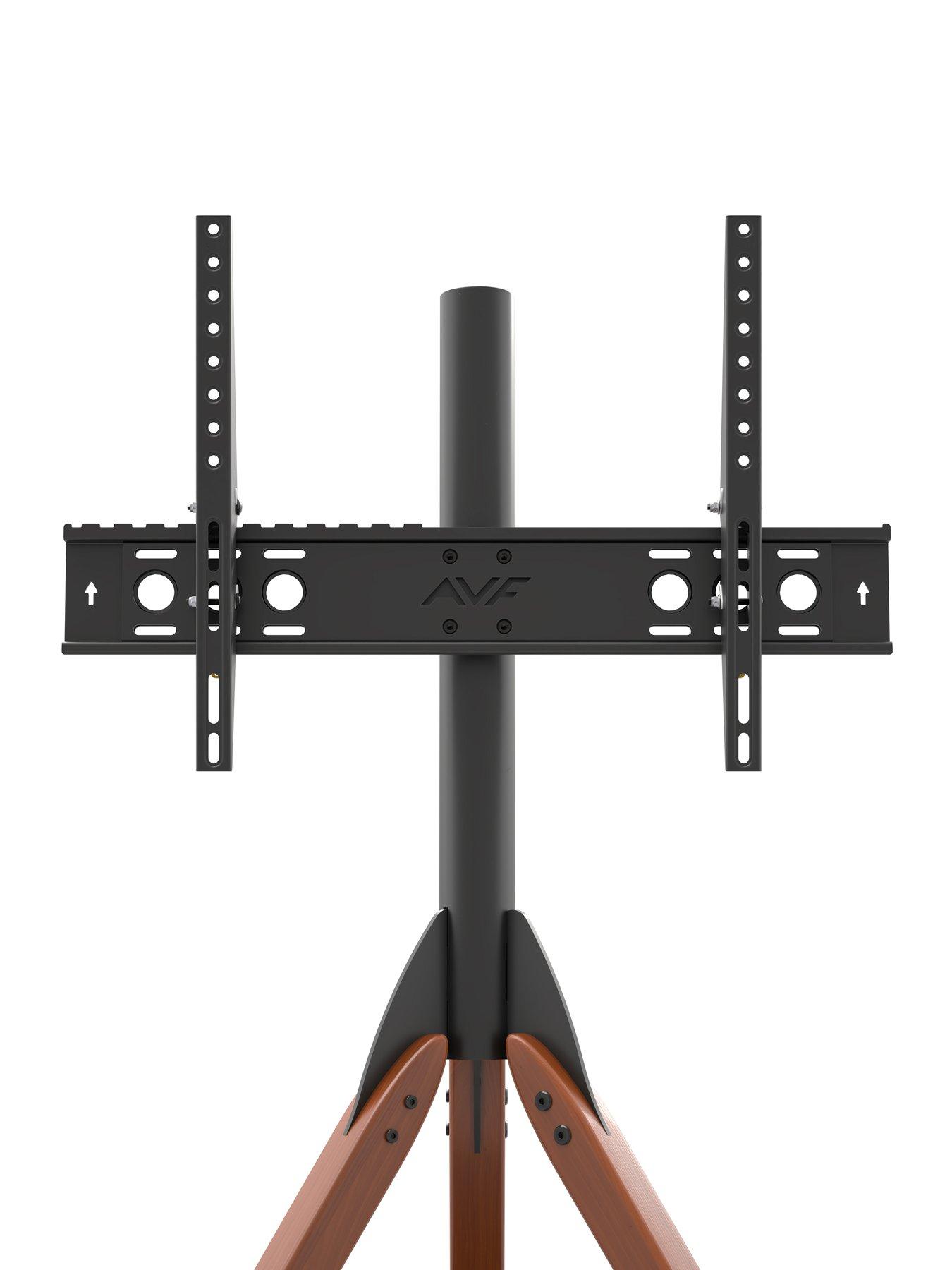  image of avf-hoxton-tripod-tv-stand-for-tvs-32-70-dark-wood