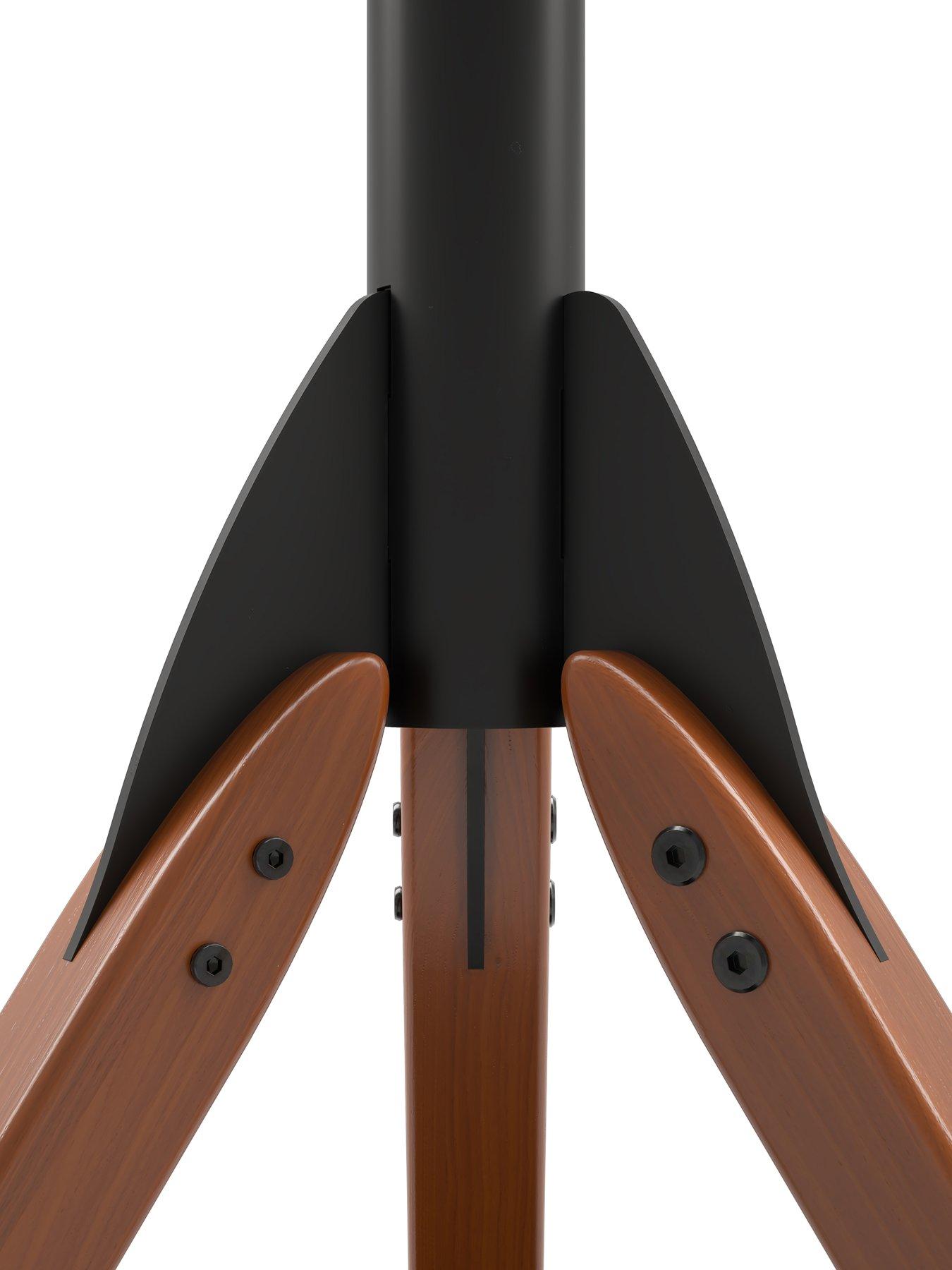  image of avf-hoxton-tripod-tv-stand-for-tvs-32-70-dark-wood