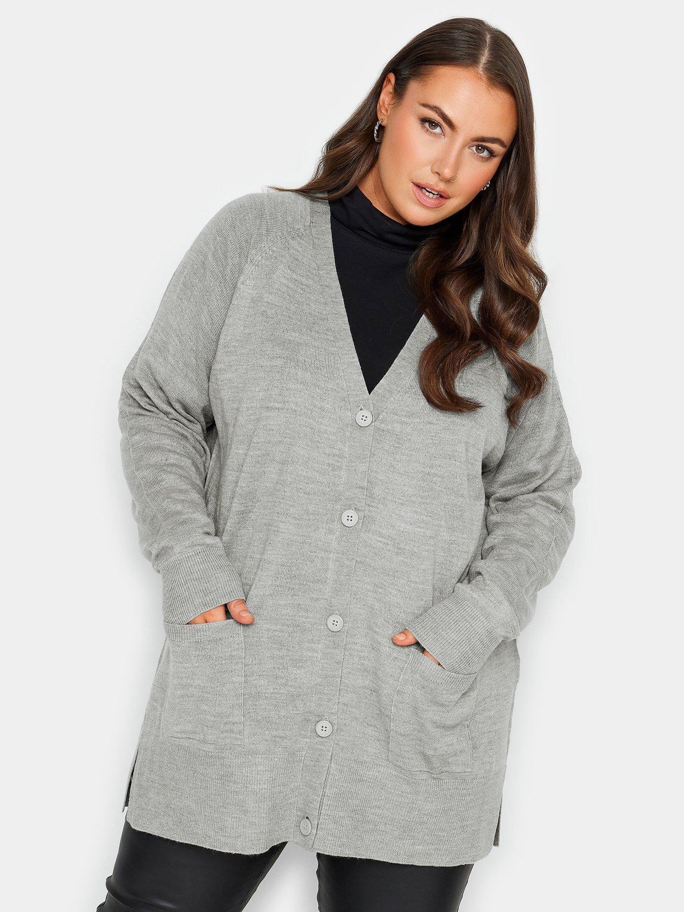 Yours Boyfriend Cardigan Grey