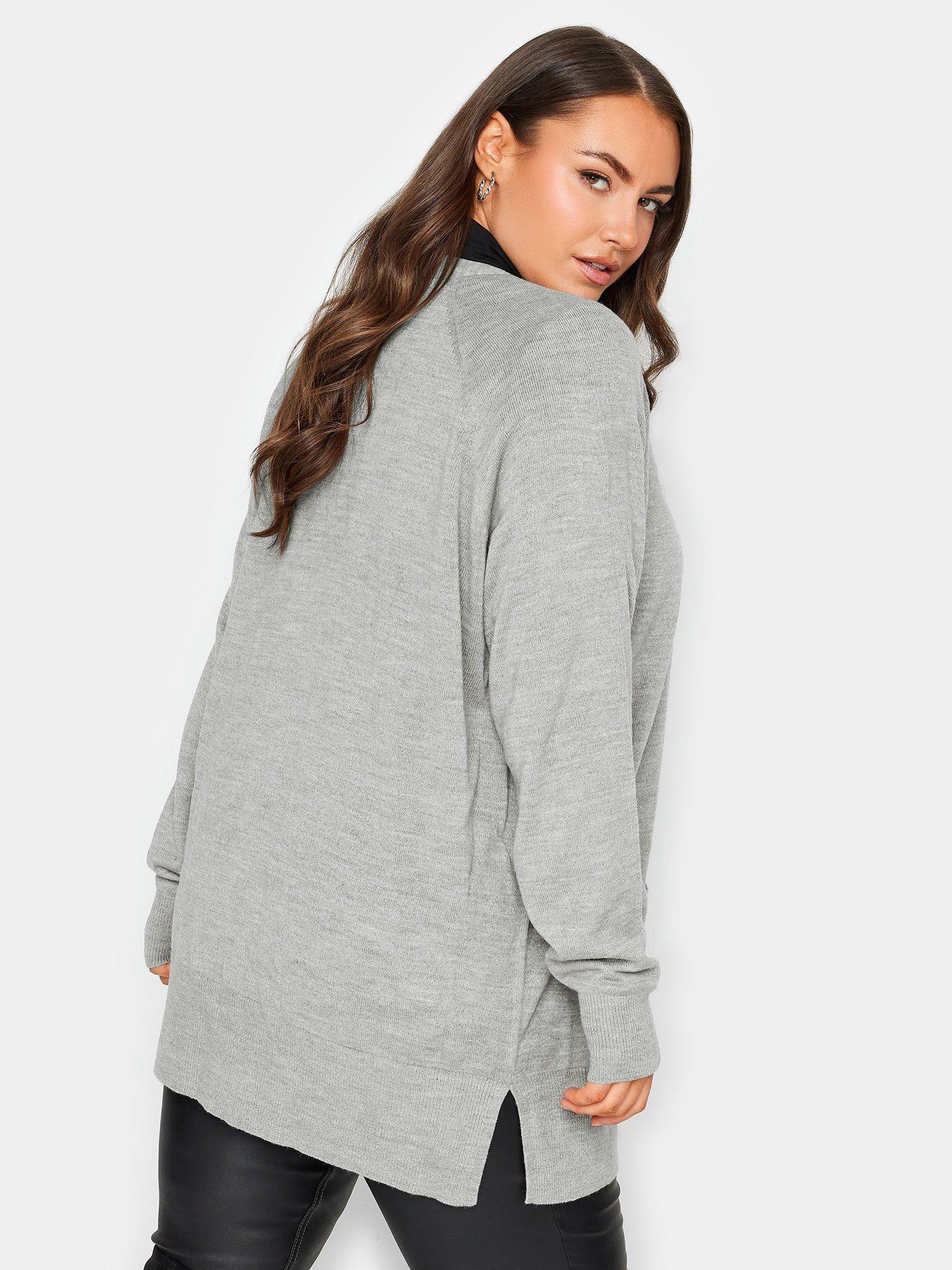 Yours Boyfriend Cardigan Grey