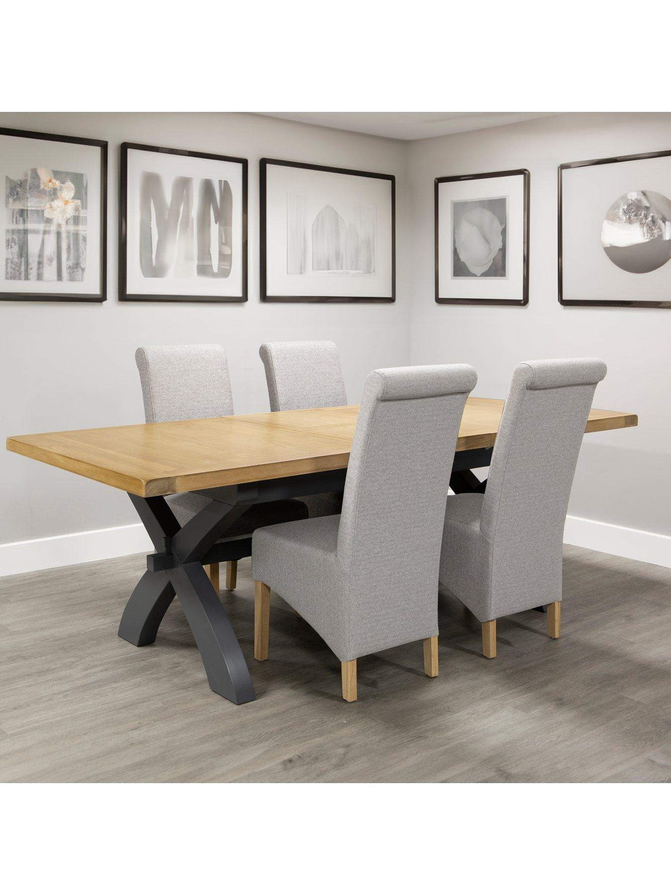 KInteriors Hunter Dining Table & 4 Dining Chairs