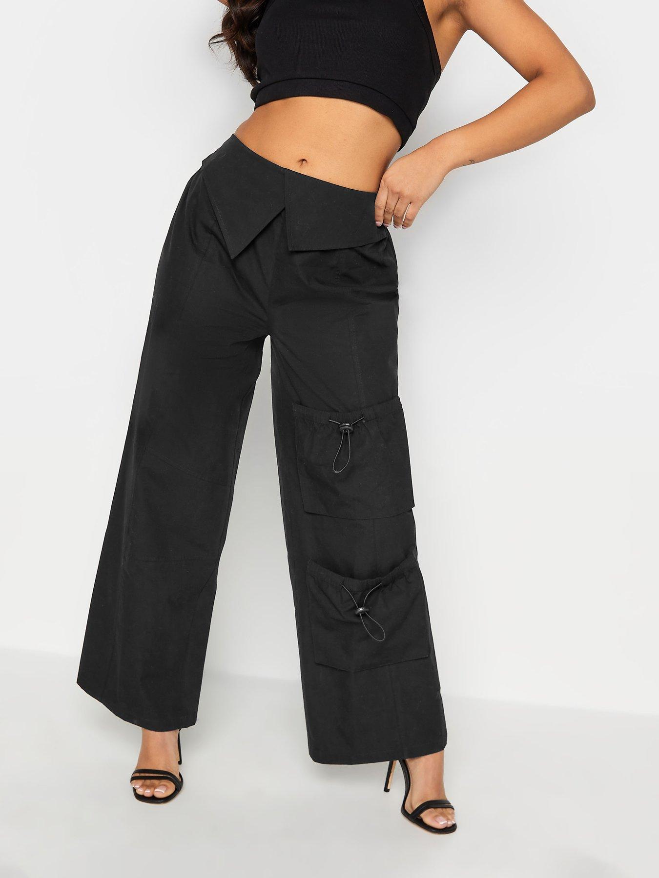 undefined Petite Fold Over Cargo Black