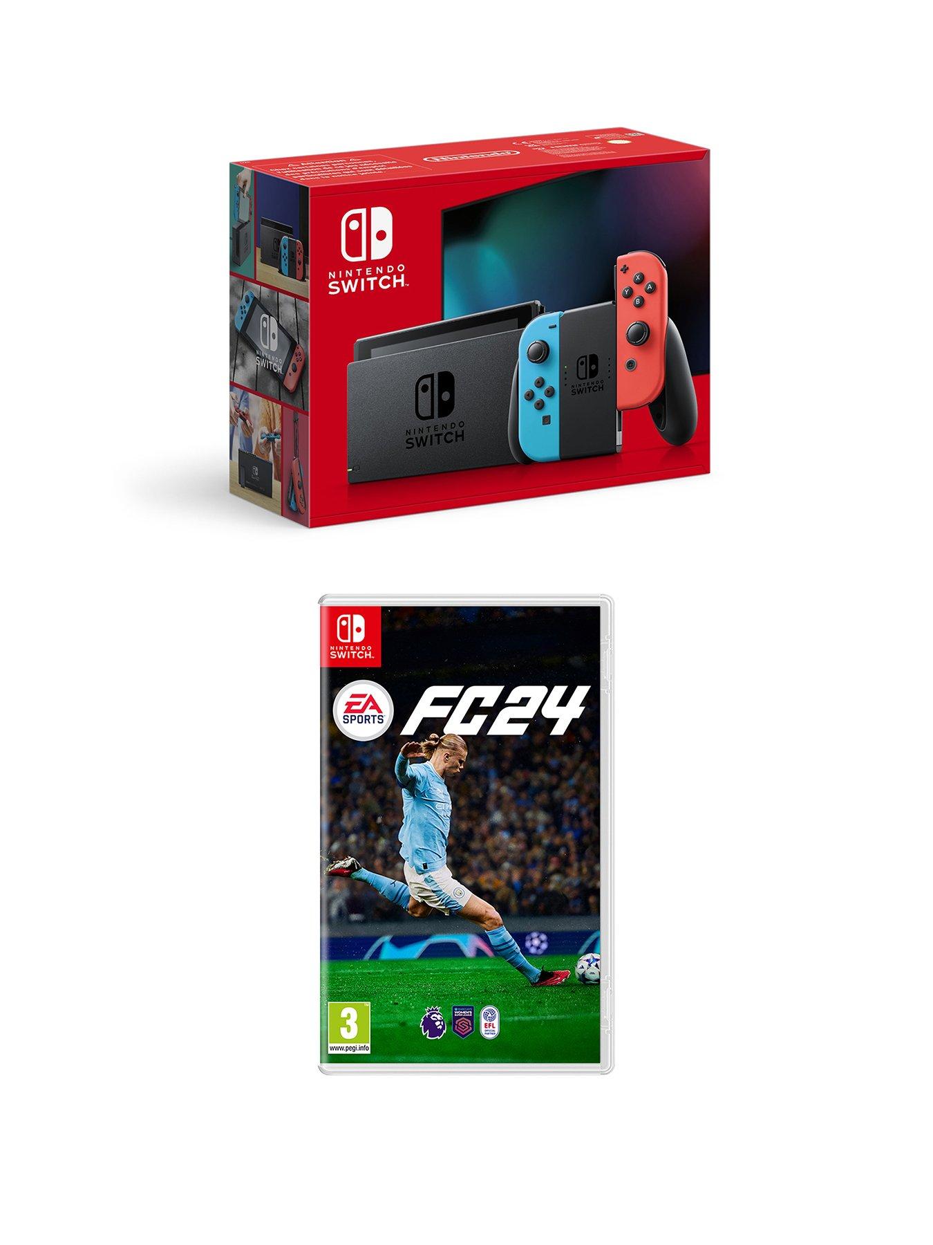 Nintendo Switch OLED Nintendo Switch OLED (Neon Blue/Neon Red) with EA  SPORTS FC