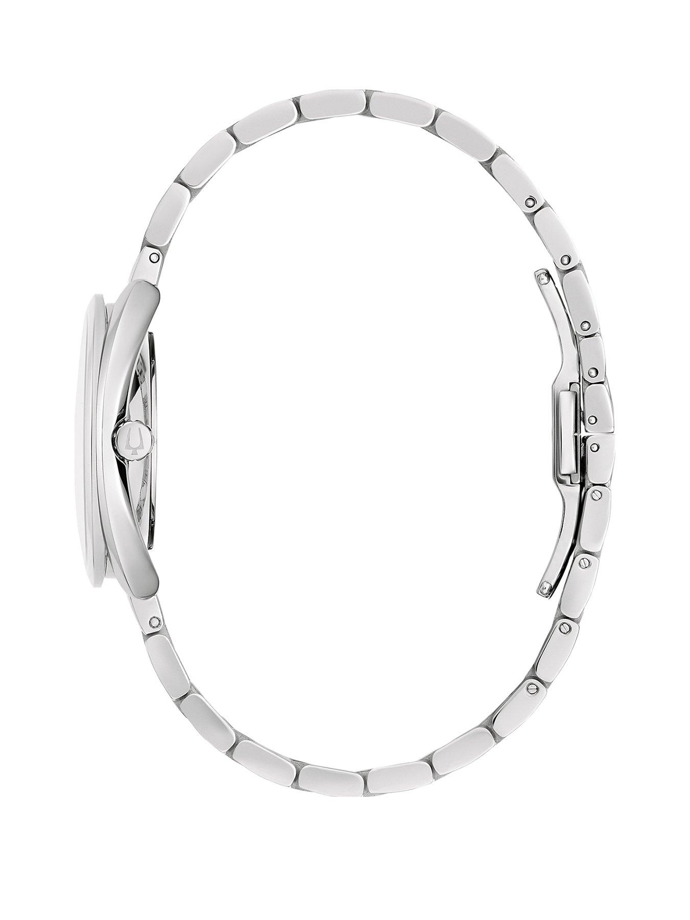  image of bulova-duality-silver-stainless-steel-ladies-watch